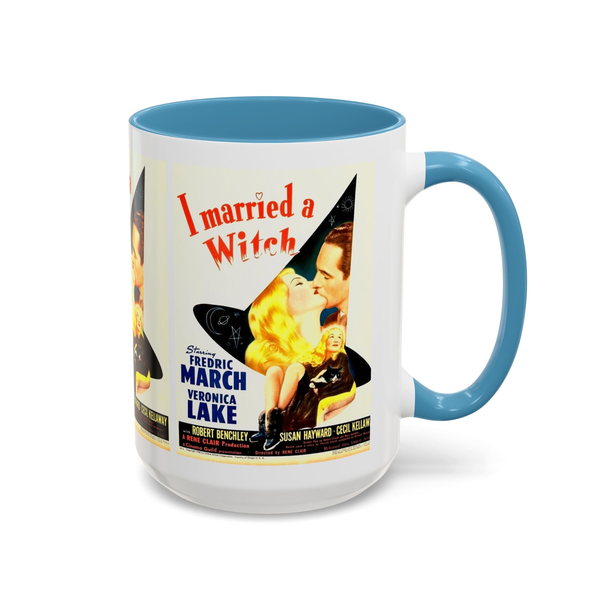 Cult Classic Movie Poster Art Accent Coffee Mug (11, 15oz) - I Married A Witch 1942 - POPvault
