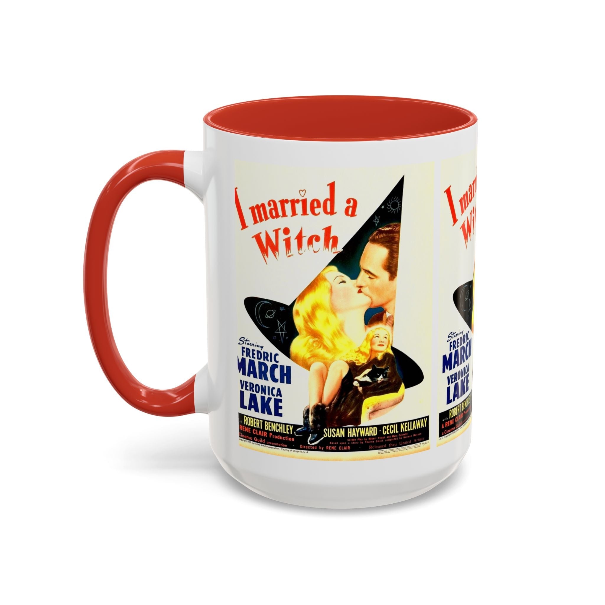 Cult Classic Movie Poster Art Accent Coffee Mug (11, 15oz) - I Married A Witch 1942 - POPvault