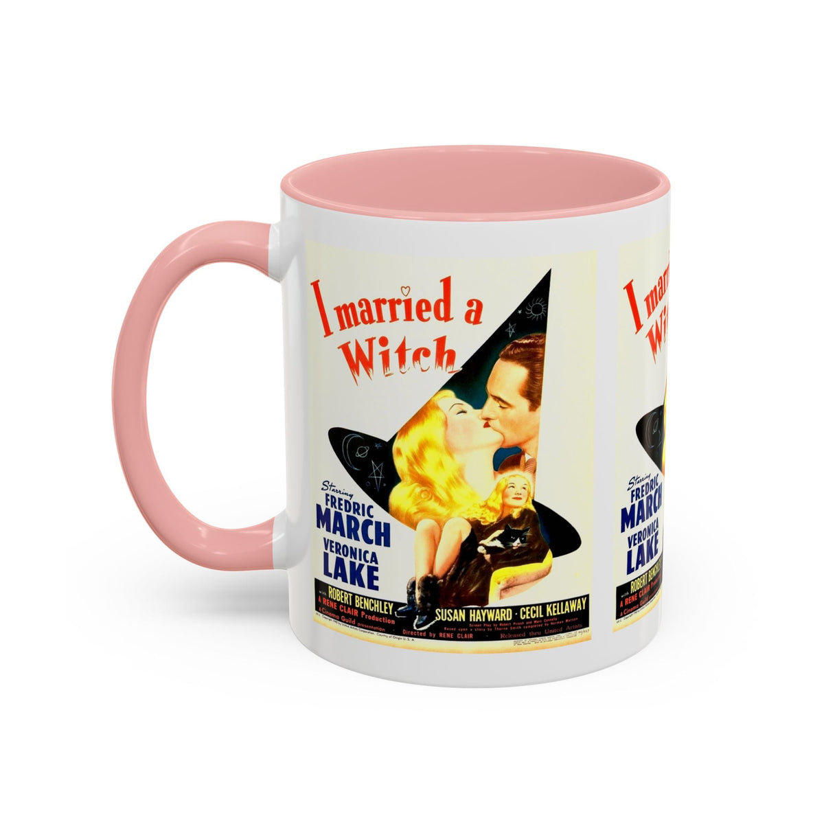 Cult Classic Movie Poster Art Accent Coffee Mug (11, 15oz) - I Married A Witch 1942 - Mug