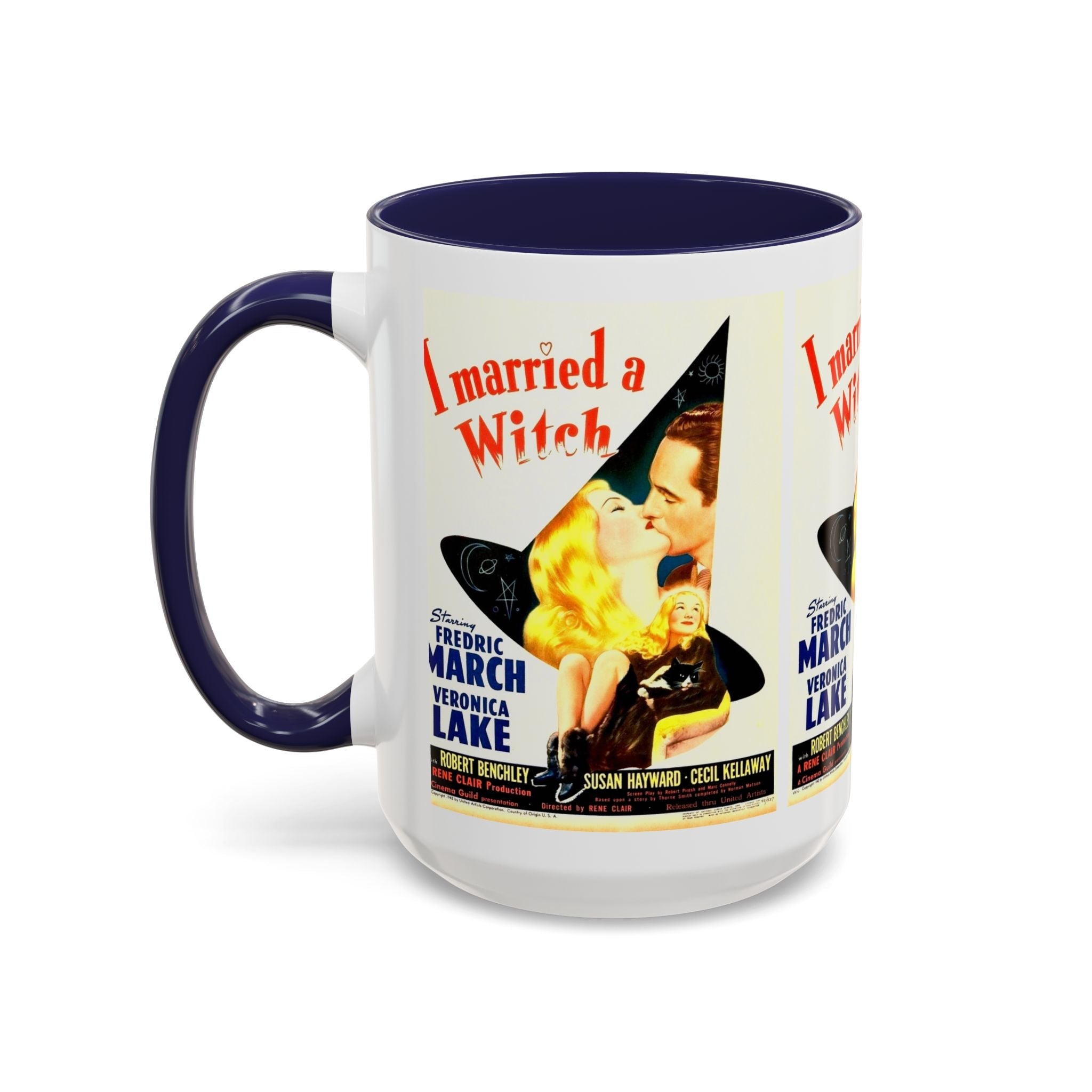 Cult Classic Movie Poster Art Accent Coffee Mug (11, 15oz) - I Married A Witch 1942 - POPvault