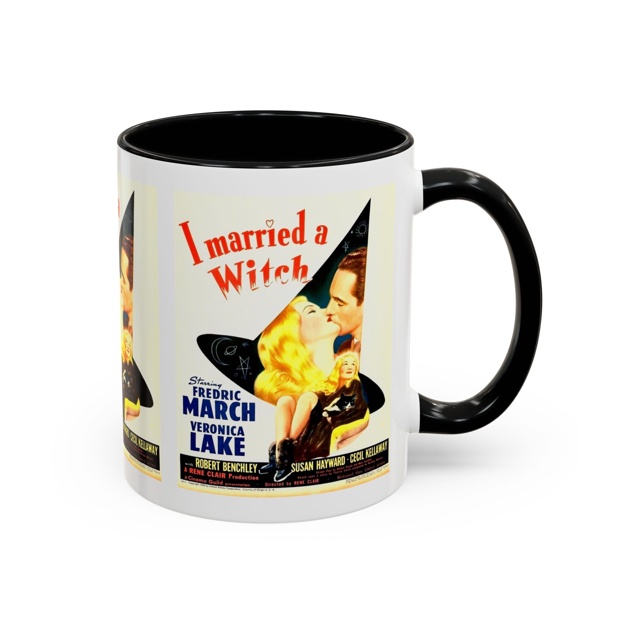 Cult Classic Movie Poster Art Accent Coffee Mug (11, 15oz) - I Married A Witch 1942 - POPvault