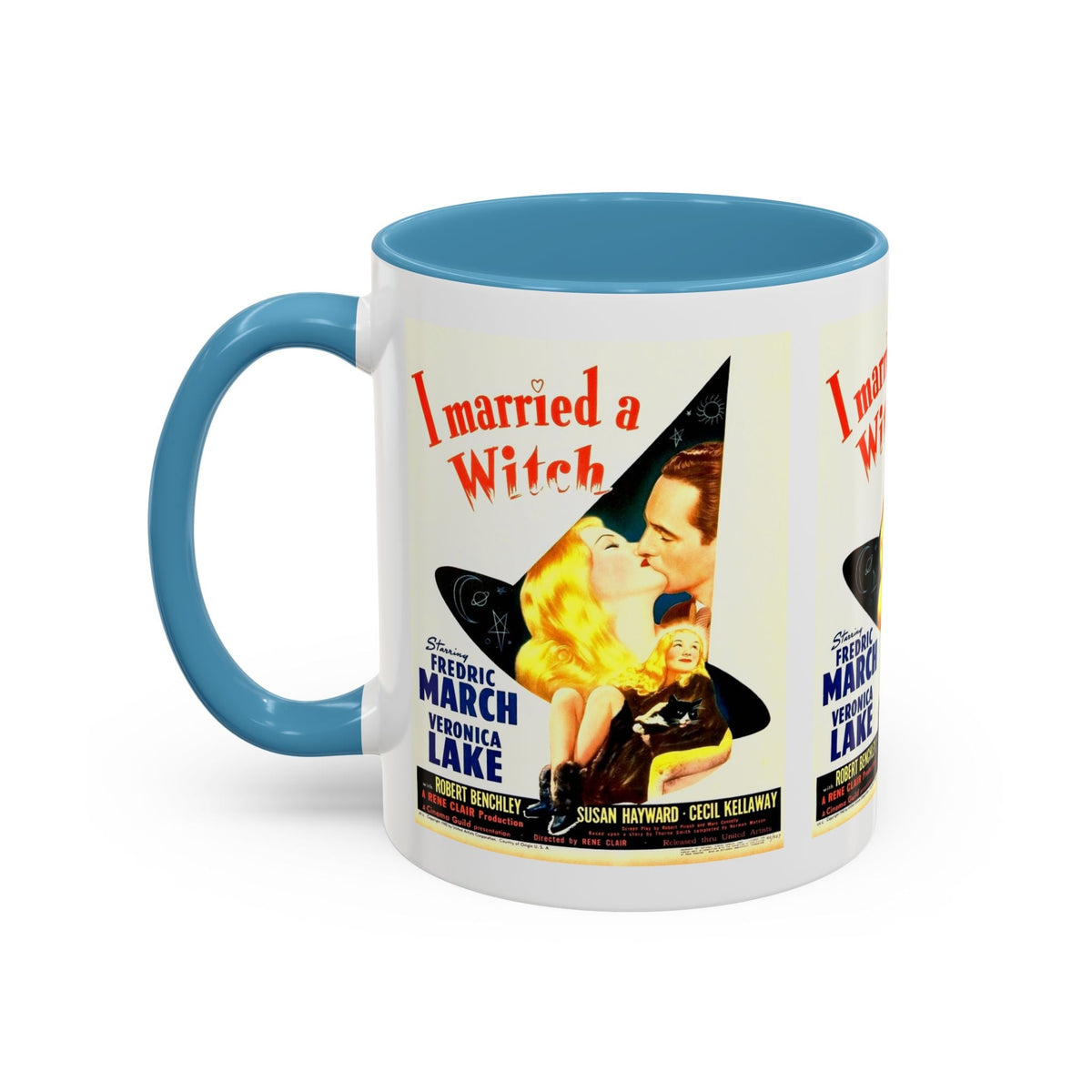 Cult Classic Movie Poster Art Accent Coffee Mug (11, 15oz) - I Married A Witch 1942 - Mug