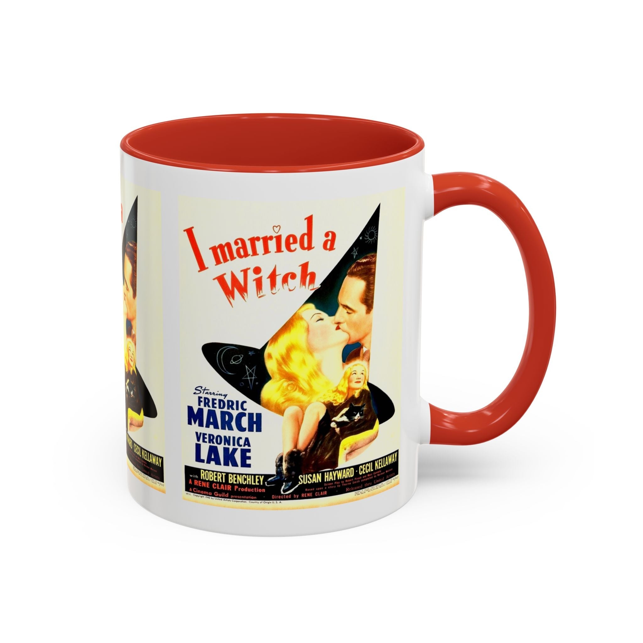 Cult Classic Movie Poster Art Accent Coffee Mug (11, 15oz) - I Married A Witch 1942 - POPvault