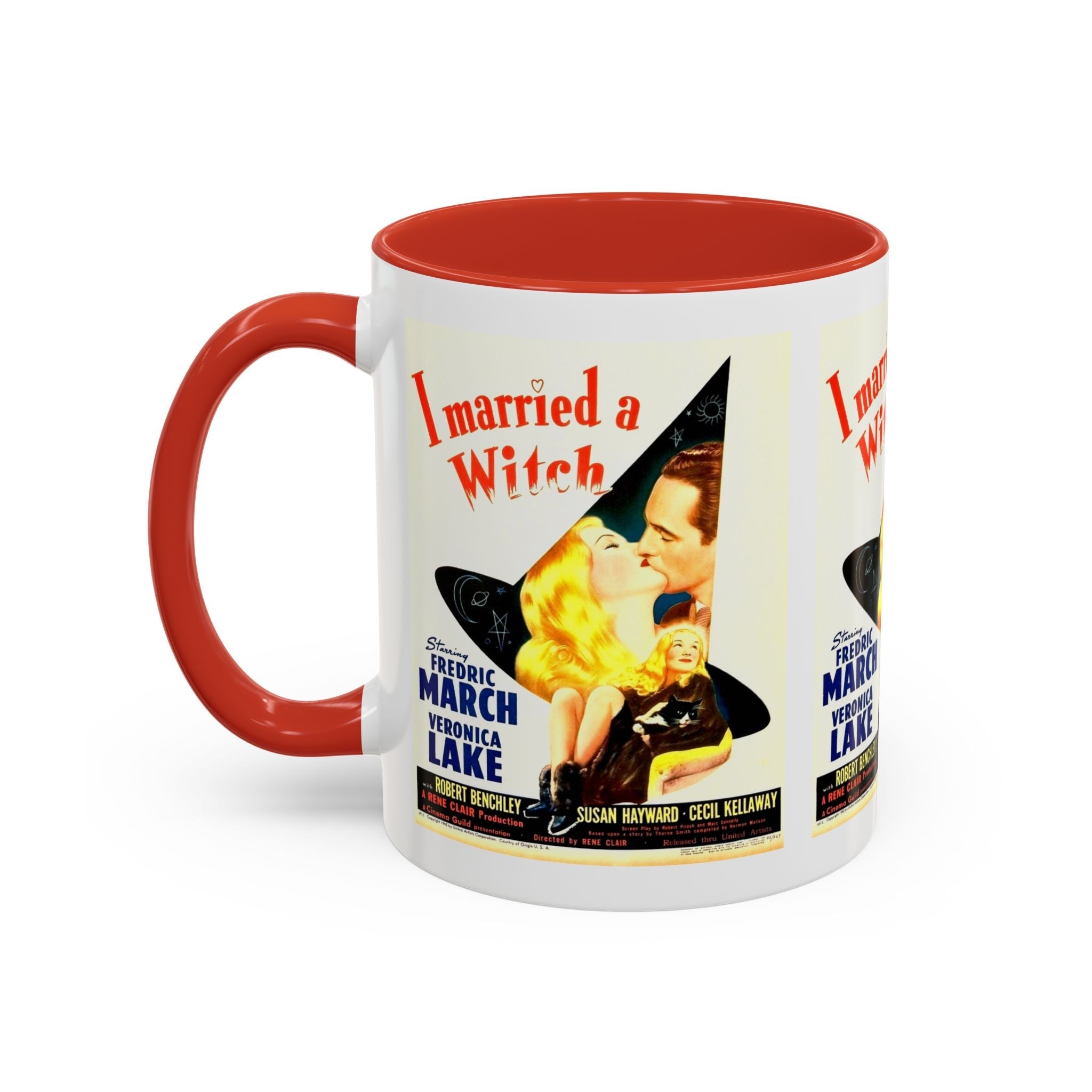 Cult Classic Movie Poster Art Accent Coffee Mug (11, 15oz) - I Married A Witch 1942 - POPvault