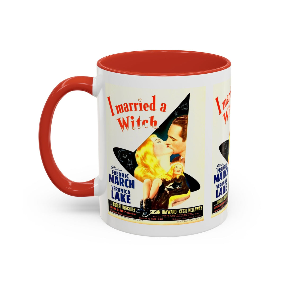 Cult Classic Movie Poster Art Accent Coffee Mug (11, 15oz) - I Married A Witch 1942 - Mug