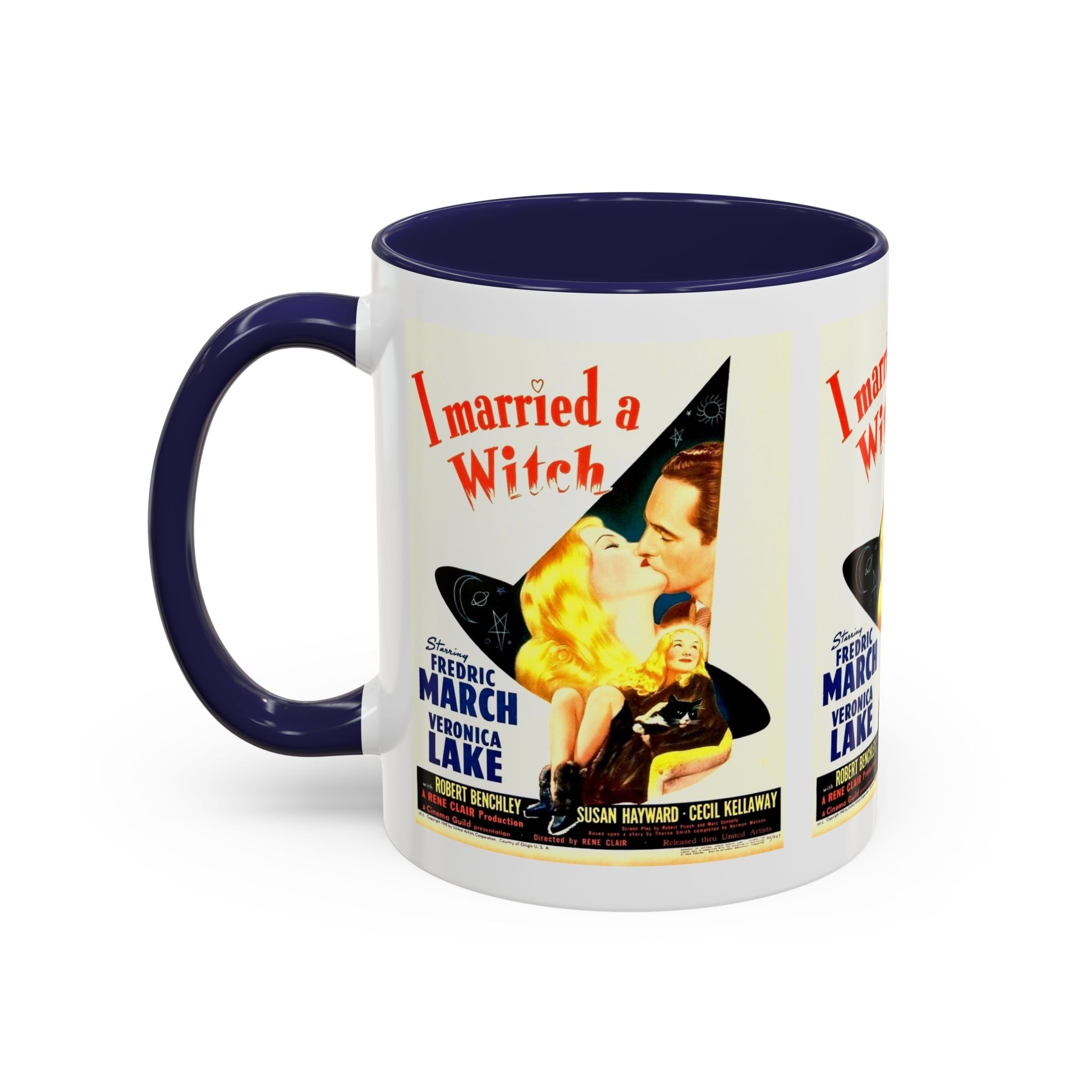 Cult Classic Movie Poster Art Accent Coffee Mug (11, 15oz) - I Married A Witch 1942 - POPvault