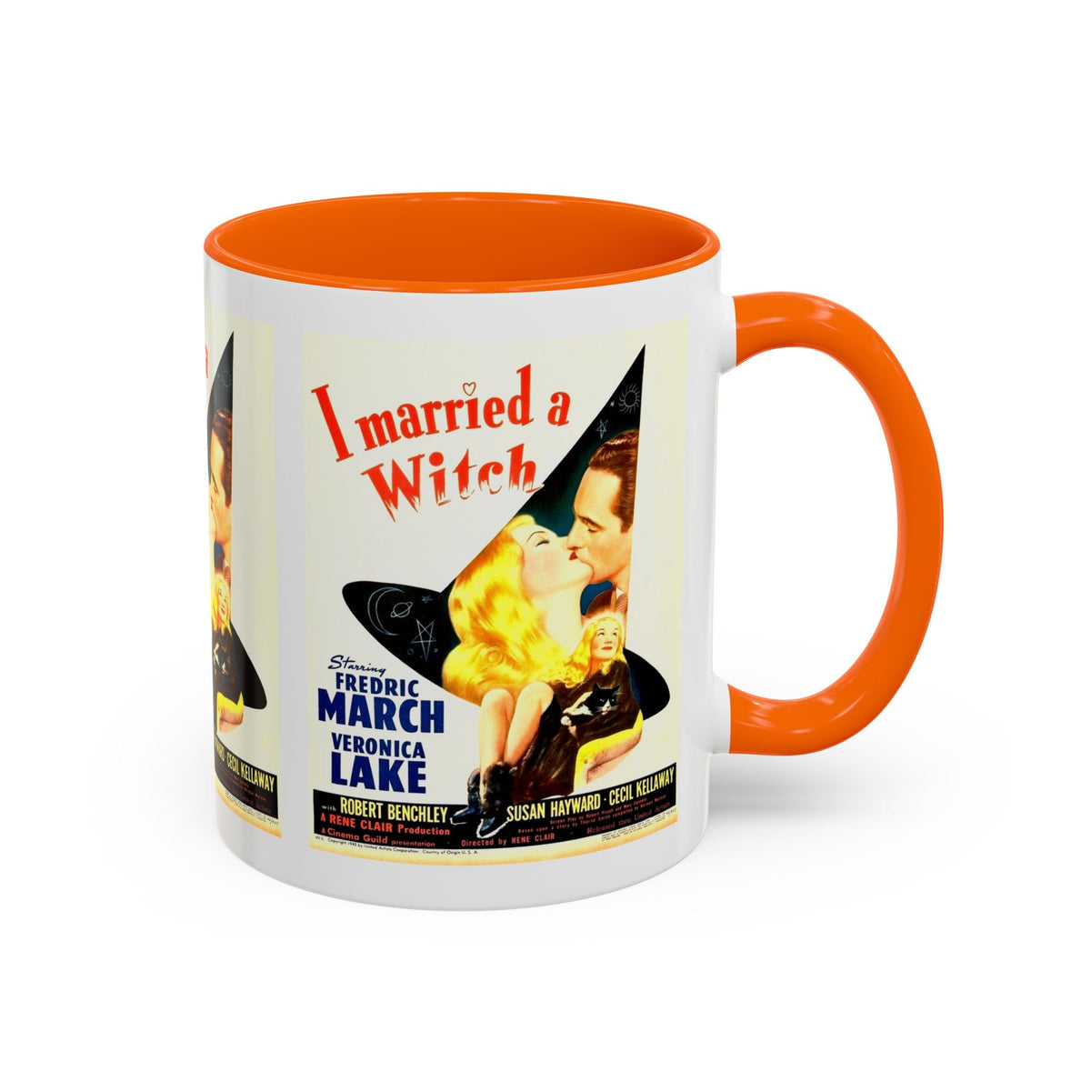 Cult Classic Movie Poster Art Accent Coffee Mug (11, 15oz) - I Married A Witch 1942 - Mug