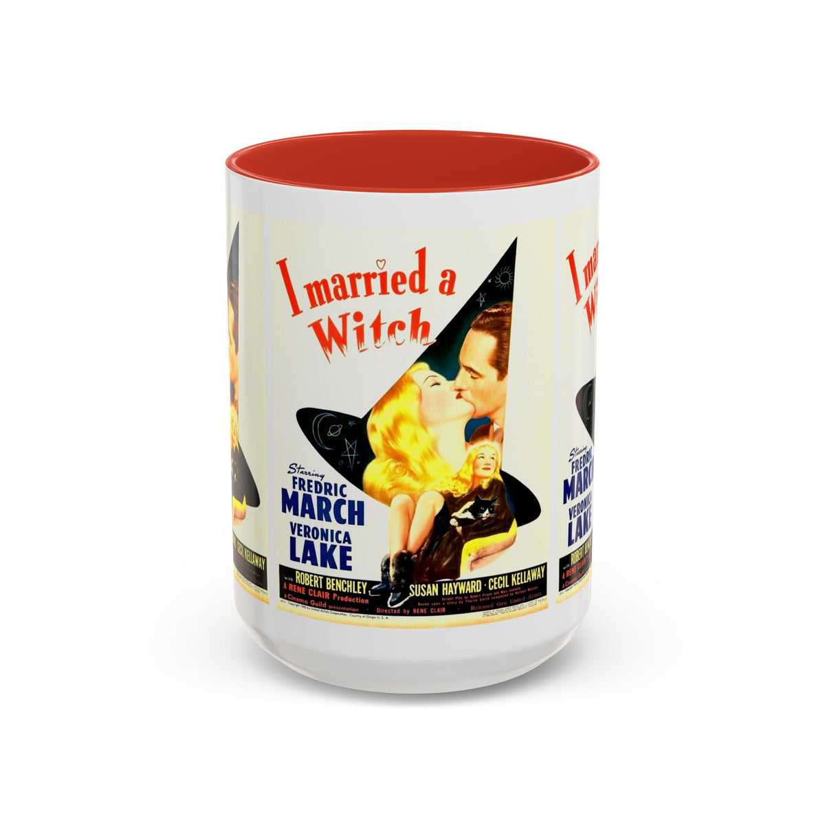 Cult Classic Movie Poster Art Accent Coffee Mug (11, 15oz) - I Married A Witch 1942 - Mug