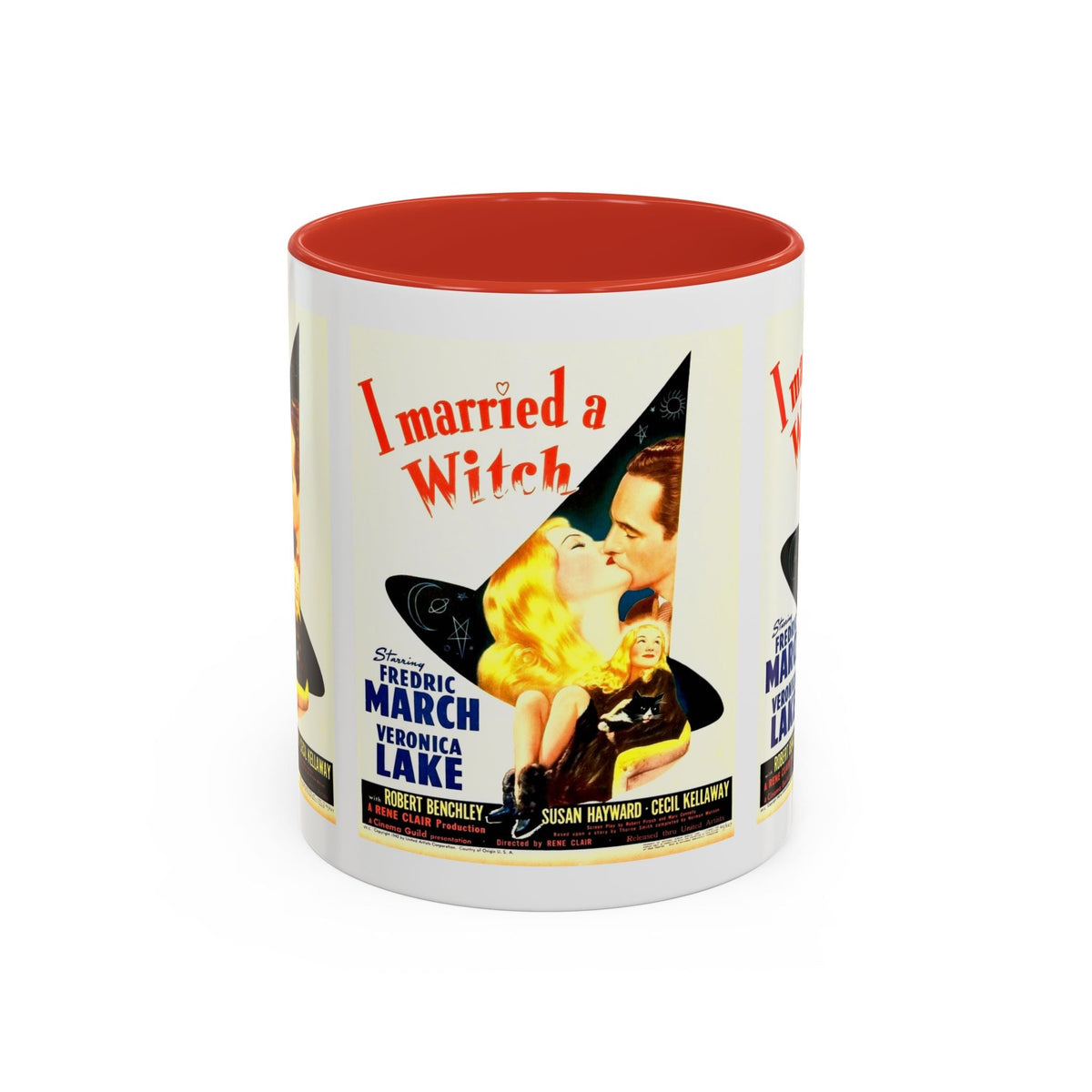 Cult Classic Movie Poster Art Accent Coffee Mug (11, 15oz) - I Married A Witch 1942 - Mug