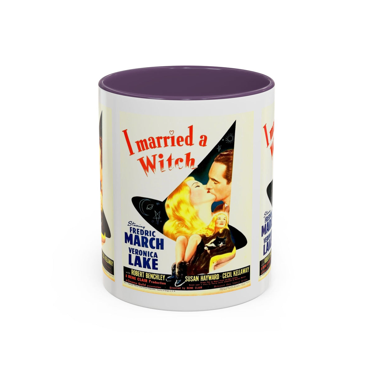 Cult Classic Movie Poster Art Accent Coffee Mug (11, 15oz) - I Married A Witch 1942 - Mug