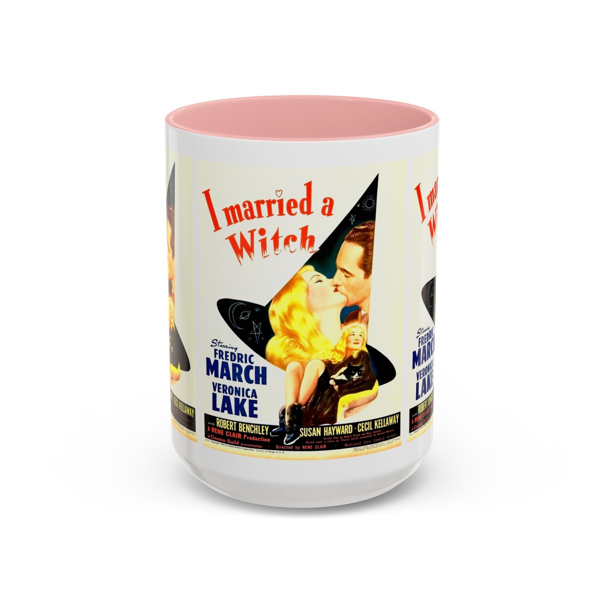 Cult Classic Movie Poster Art Accent Coffee Mug (11, 15oz) - I Married A Witch 1942 - POPvault