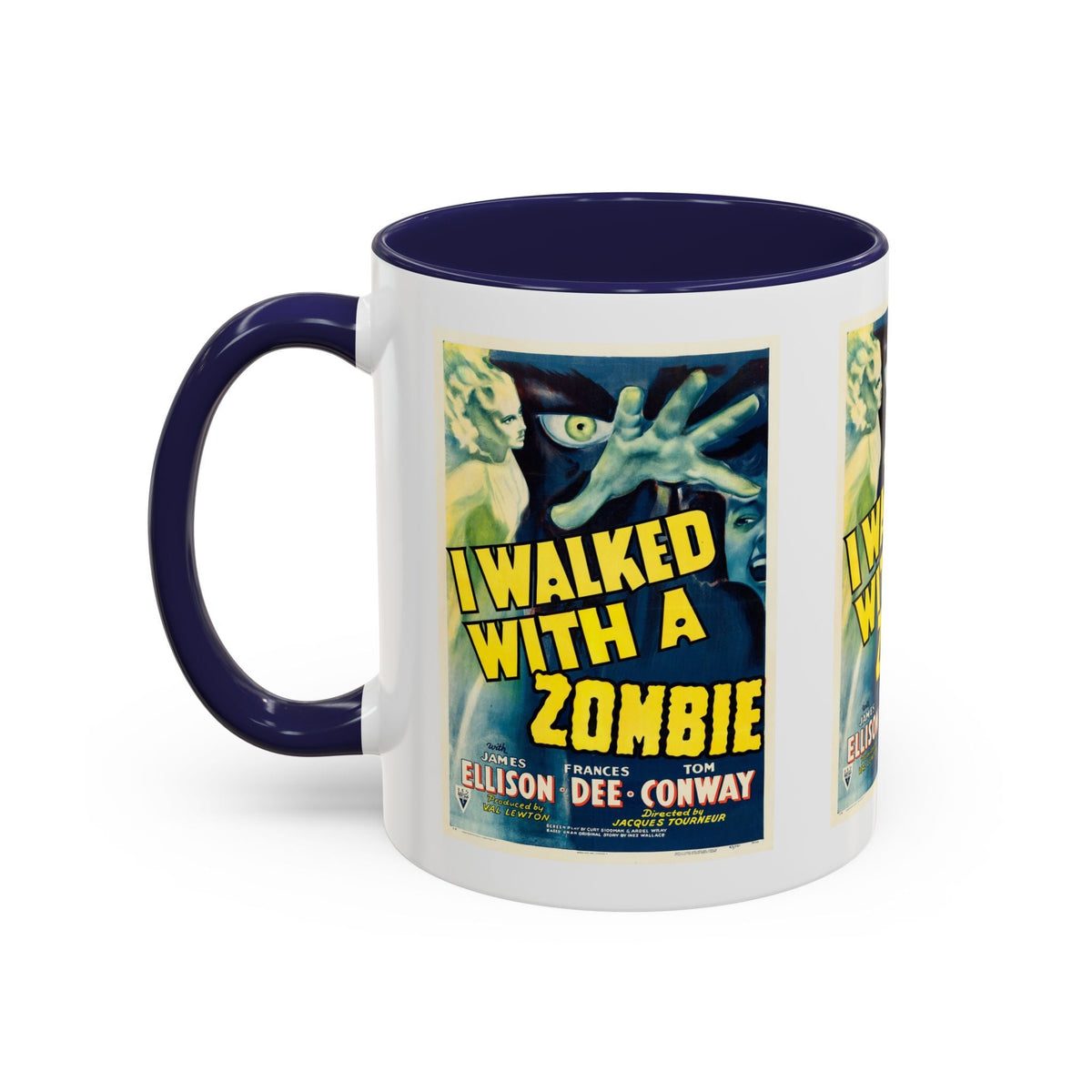 Cult Classic Movie Poster Art Accent Coffee Mug (11, 15oz) - I Walked With A Zombie 1943 - Mug