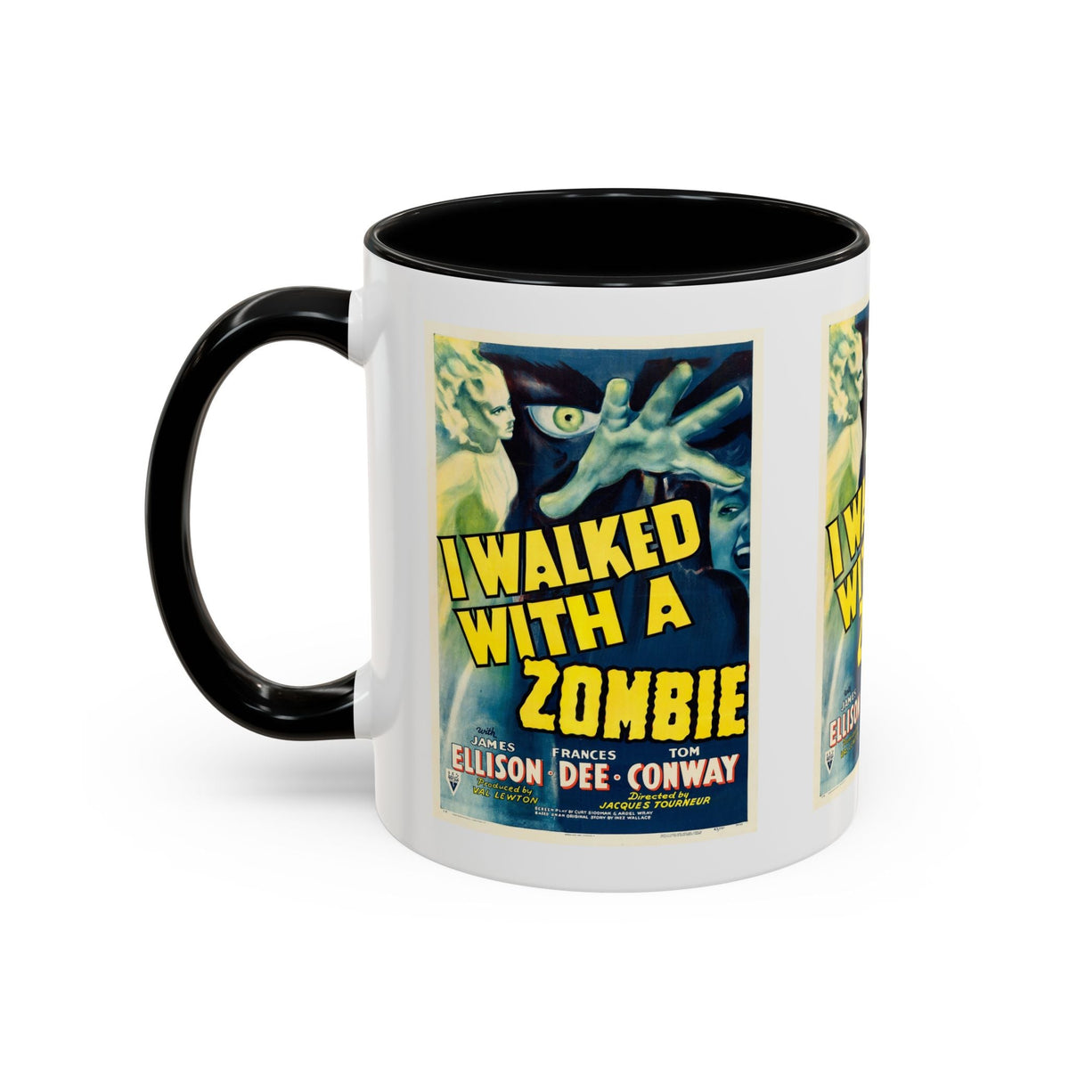 Cult Classic Movie Poster Art Accent Coffee Mug (11, 15oz) - I Walked With A Zombie 1943 - Mug