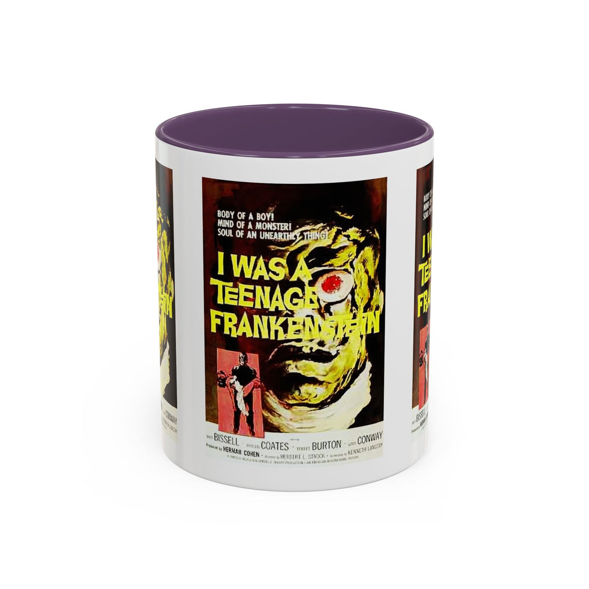 Cult Classic Movie Poster Art Accent Coffee Mug (11, 15oz) - I Was A Teenage Frankenstein 1957 - Mug
