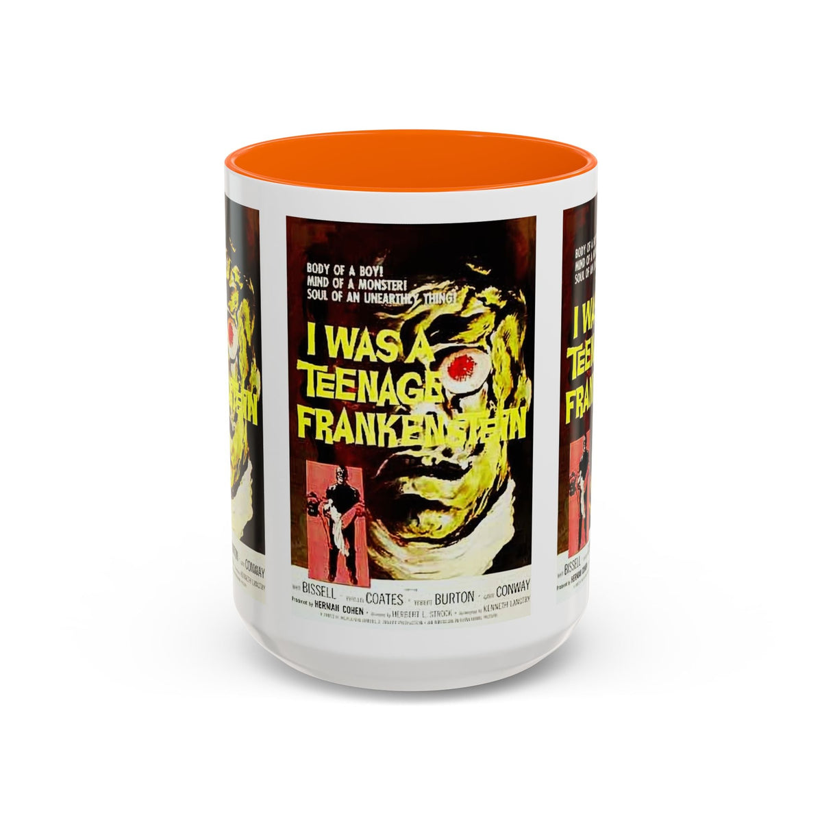 Cult Classic Movie Poster Art Accent Coffee Mug (11, 15oz) - I Was A Teenage Frankenstein 1957 - Mug