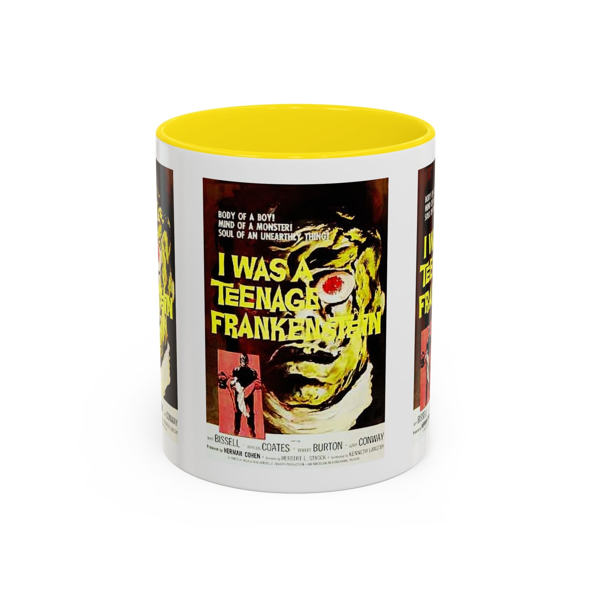 Cult Classic Movie Poster Art Accent Coffee Mug (11, 15oz) - I Was A Teenage Frankenstein 1957 - POPvault
