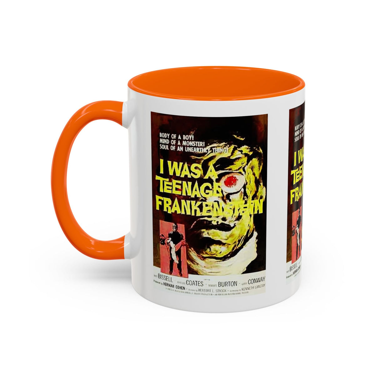 Cult Classic Movie Poster Art Accent Coffee Mug (11, 15oz) - I Was A Teenage Frankenstein 1957 - Mug