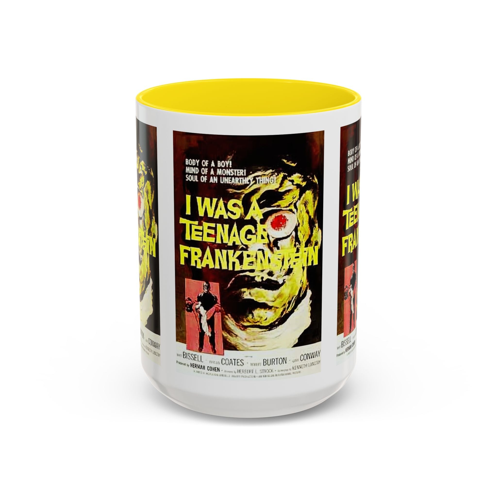 Cult Classic Movie Poster Art Accent Coffee Mug (11, 15oz) - I Was A Teenage Frankenstein 1957 - POPvault