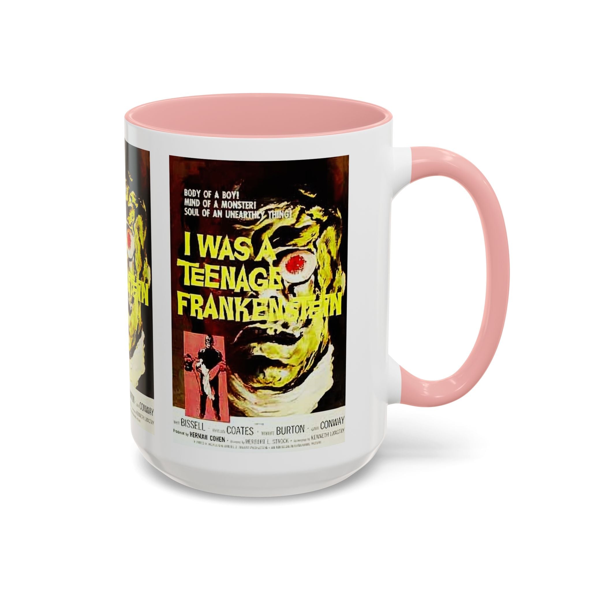 Cult Classic Movie Poster Art Accent Coffee Mug (11, 15oz) - I Was A Teenage Frankenstein 1957 - POPvault