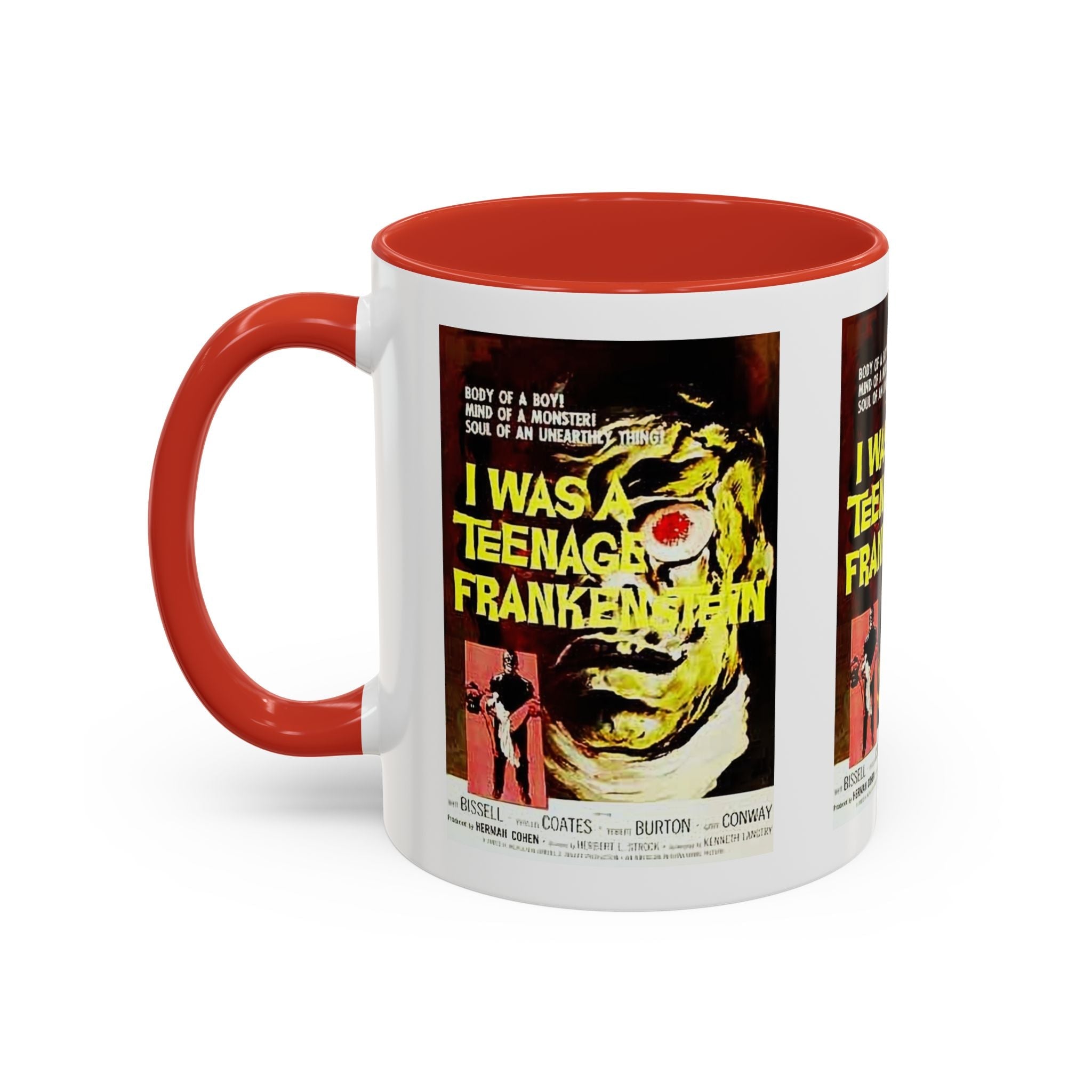 Cult Classic Movie Poster Art Accent Coffee Mug (11, 15oz) - I Was A Teenage Frankenstein 1957 - POPvault