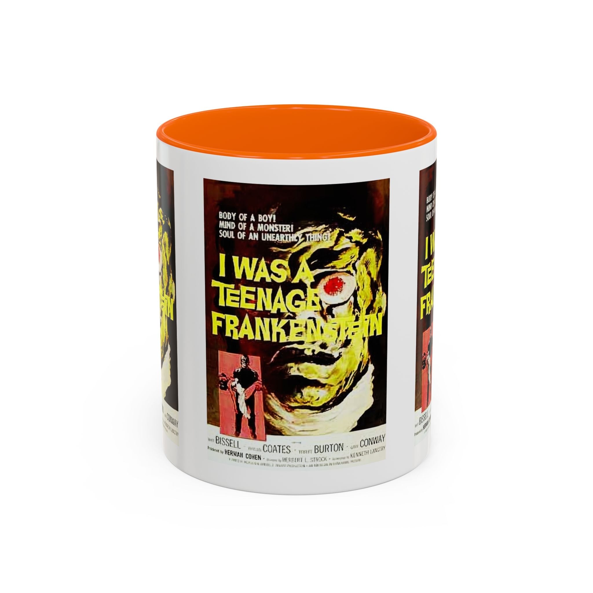 Cult Classic Movie Poster Art Accent Coffee Mug (11, 15oz) - I Was A Teenage Frankenstein 1957 - POPvault