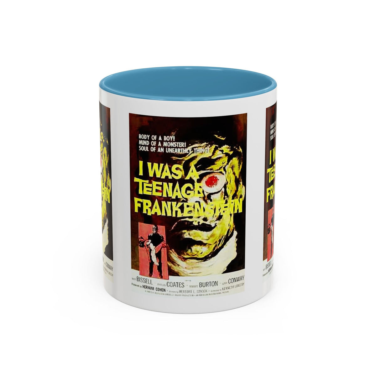 Cult Classic Movie Poster Art Accent Coffee Mug (11, 15oz) - I Was A Teenage Frankenstein 1957 - Mug