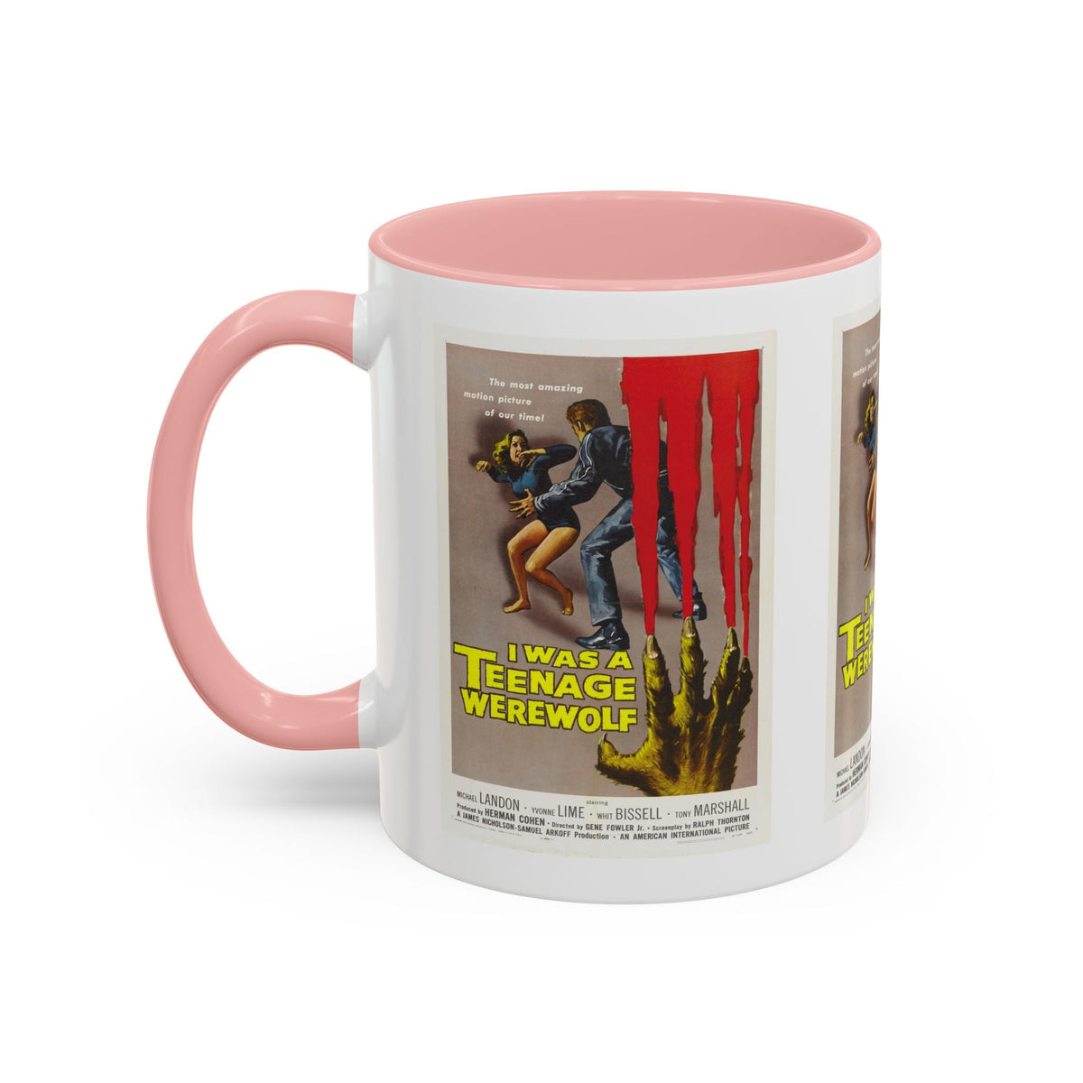 Cult Classic Movie Poster Art Accent Coffee Mug (11, 15oz) - I Was A Teenage Werewolf 1957 - Mug