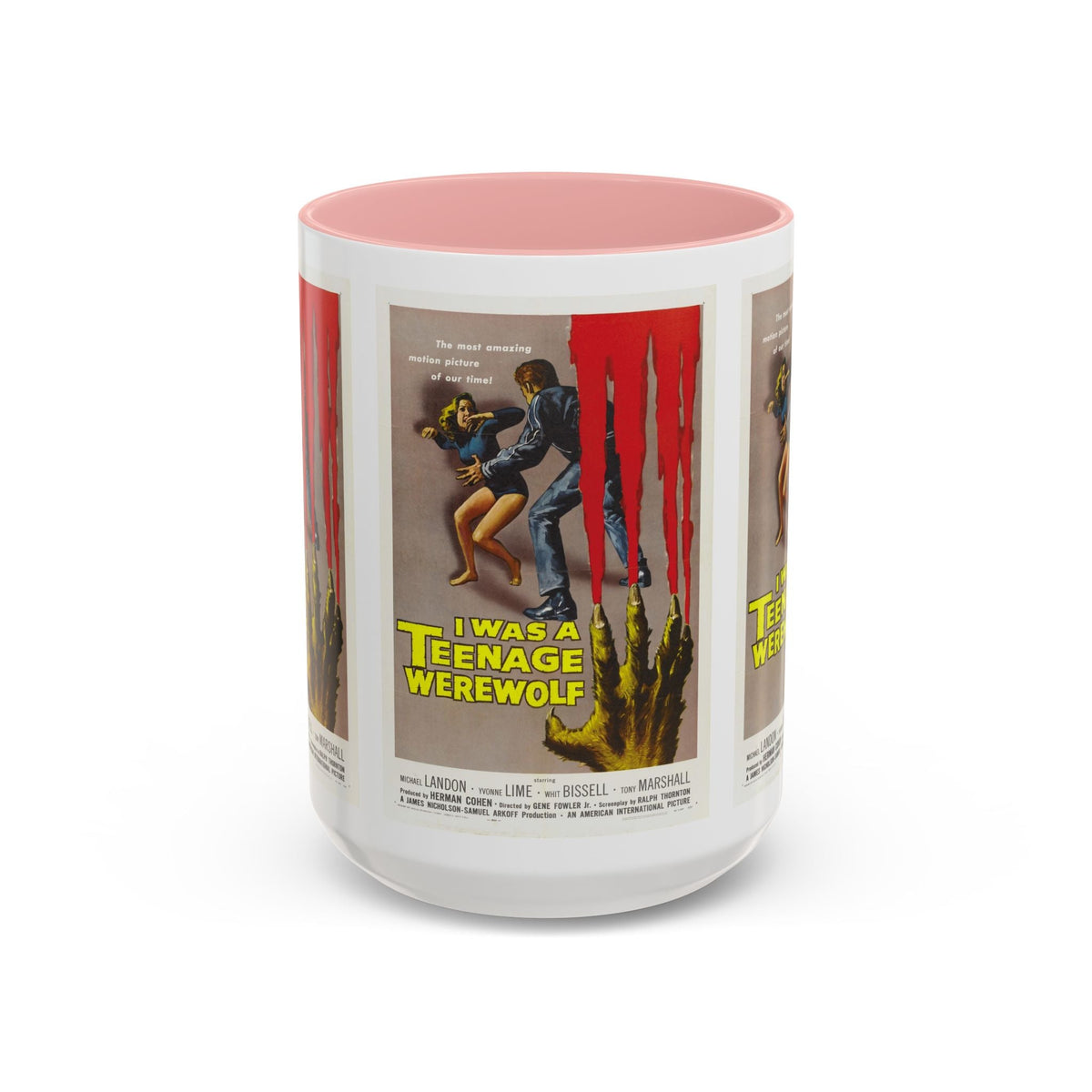 Cult Classic Movie Poster Art Accent Coffee Mug (11, 15oz) - I Was A Teenage Werewolf 1957 - Mug