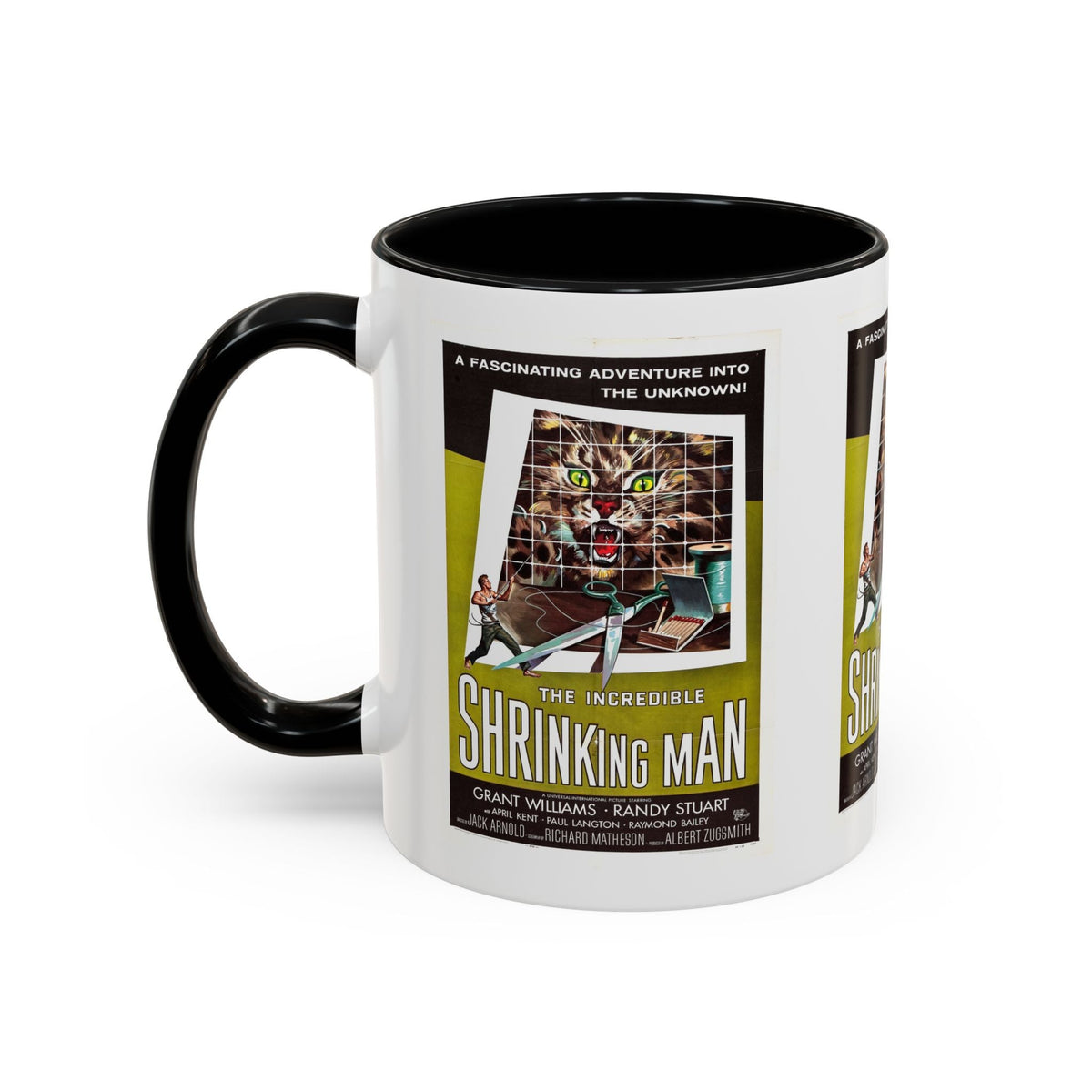 Cult Classic Movie Poster Art Accent Coffee Mug (11, 15oz) - Incredible Shrinking Man 1957 - Mug