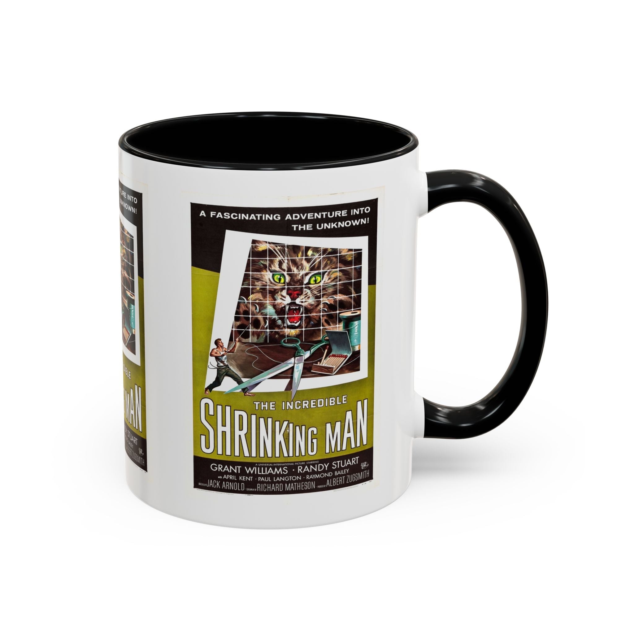 Cult Classic Movie Poster Art Accent Coffee Mug (11, 15oz) - Incredible Shrinking Man 1957 - POPvault