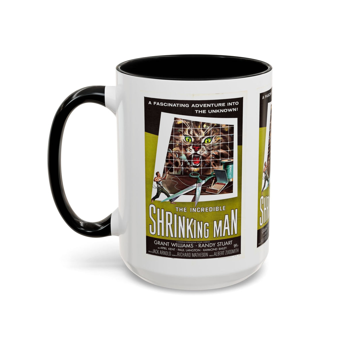 Cult Classic Movie Poster Art Accent Coffee Mug (11, 15oz) - Incredible Shrinking Man 1957 - Mug