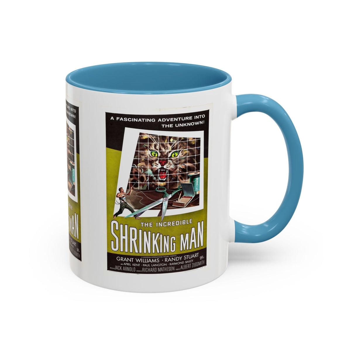 Cult Classic Movie Poster Art Accent Coffee Mug (11, 15oz) - Incredible Shrinking Man 1957 - Mug