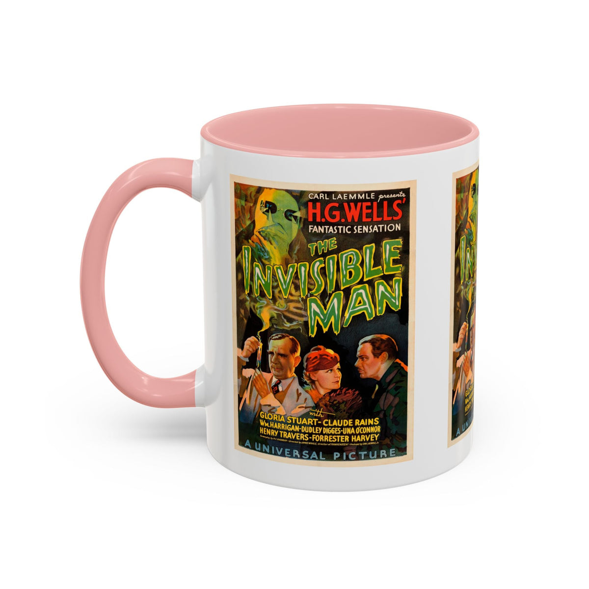 Cult Classic Movie Poster Art Accent Coffee Mug (11, 15oz) - Invisible Man 1933 - Mug