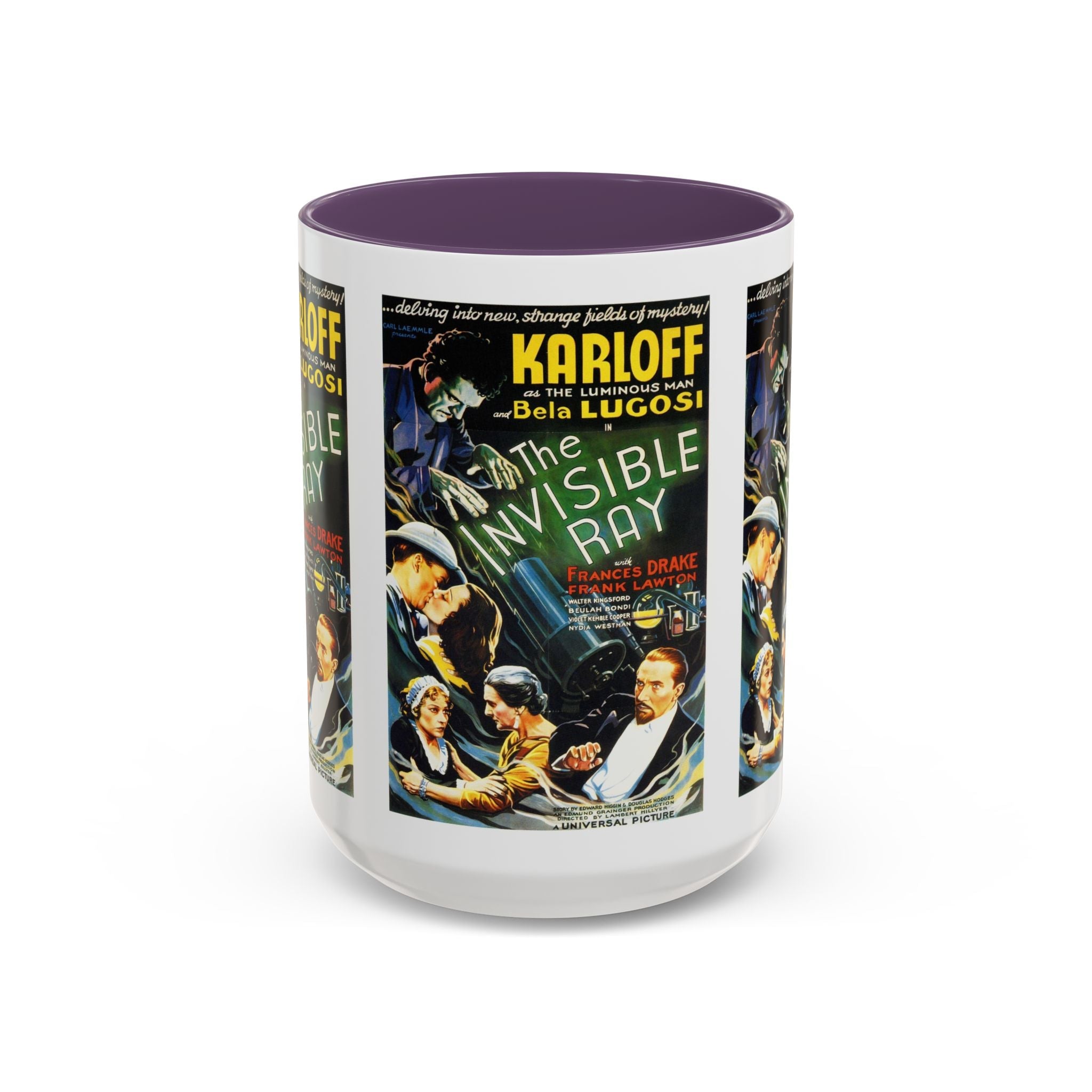 Cult Classic Movie Poster Art Accent Coffee Mug (11, 15oz) - Invisible Ray 1936 - POPvault