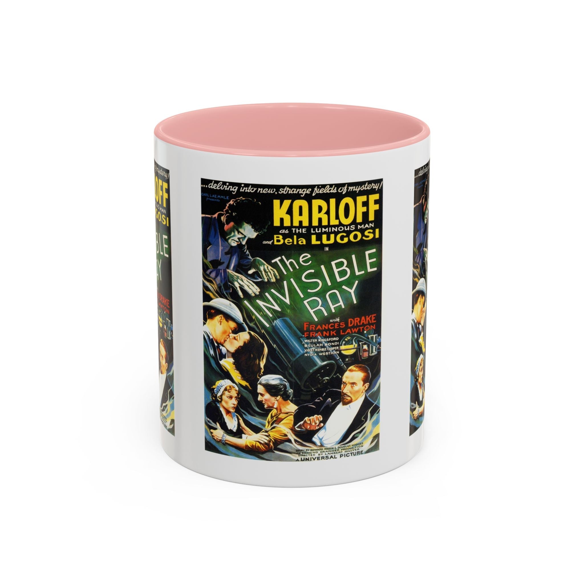 Cult Classic Movie Poster Art Accent Coffee Mug (11, 15oz) - Invisible Ray 1936 - POPvault