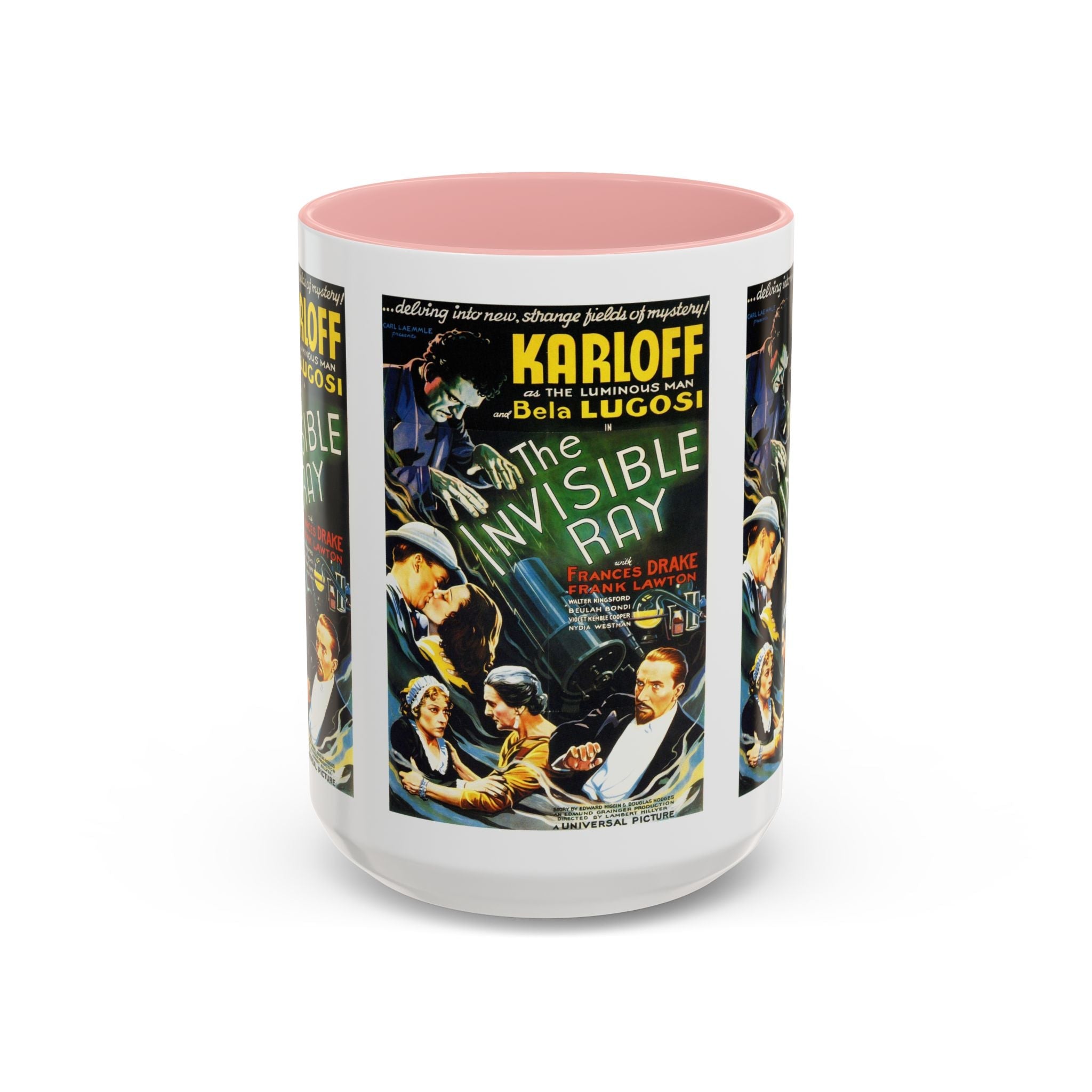 Cult Classic Movie Poster Art Accent Coffee Mug (11, 15oz) - Invisible Ray 1936 - POPvault