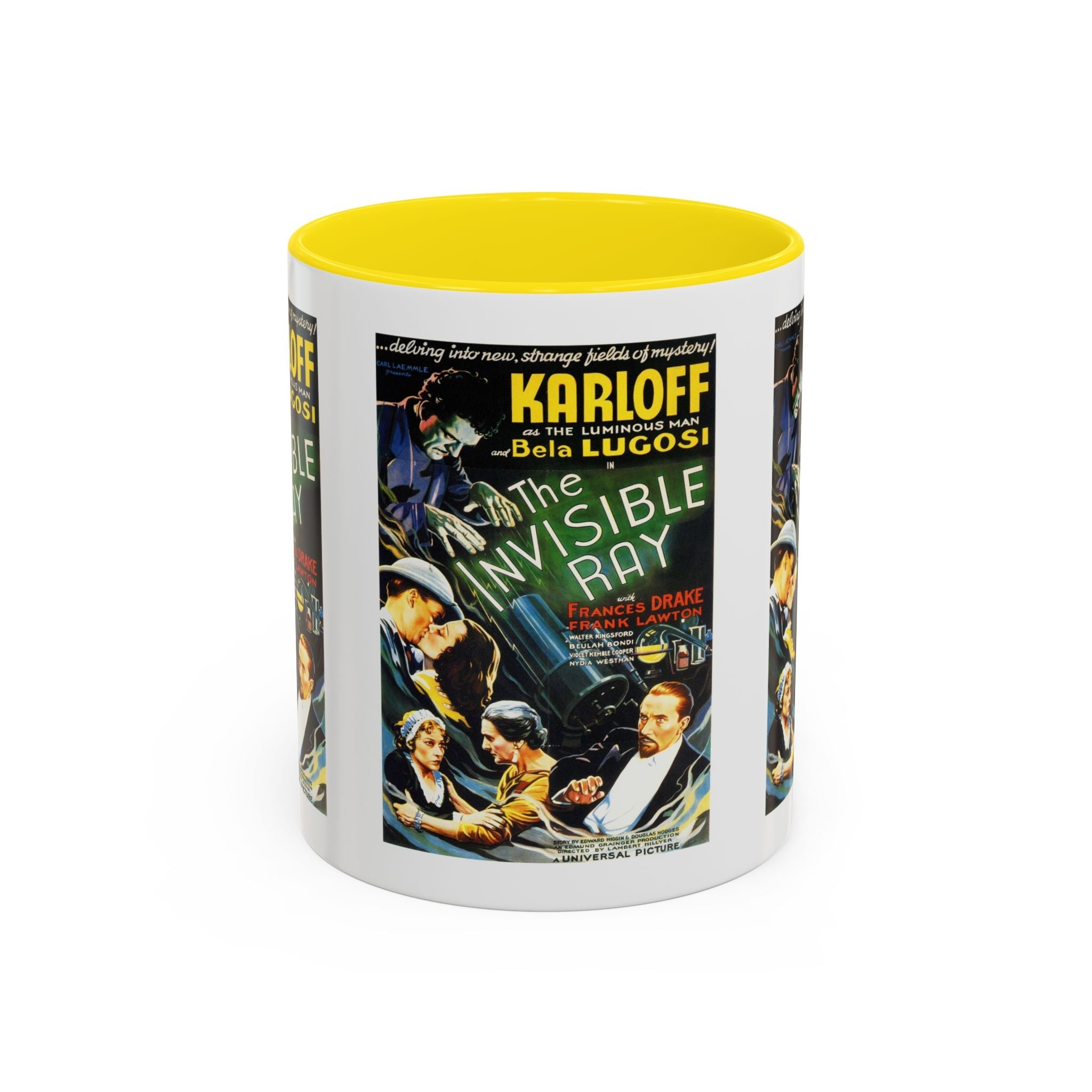 Cult Classic Movie Poster Art Accent Coffee Mug (11, 15oz) - Invisible Ray 1936 - POPvault