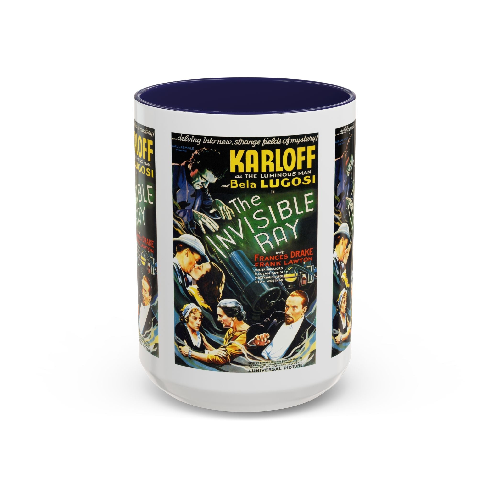Cult Classic Movie Poster Art Accent Coffee Mug (11, 15oz) - Invisible Ray 1936 - POPvault