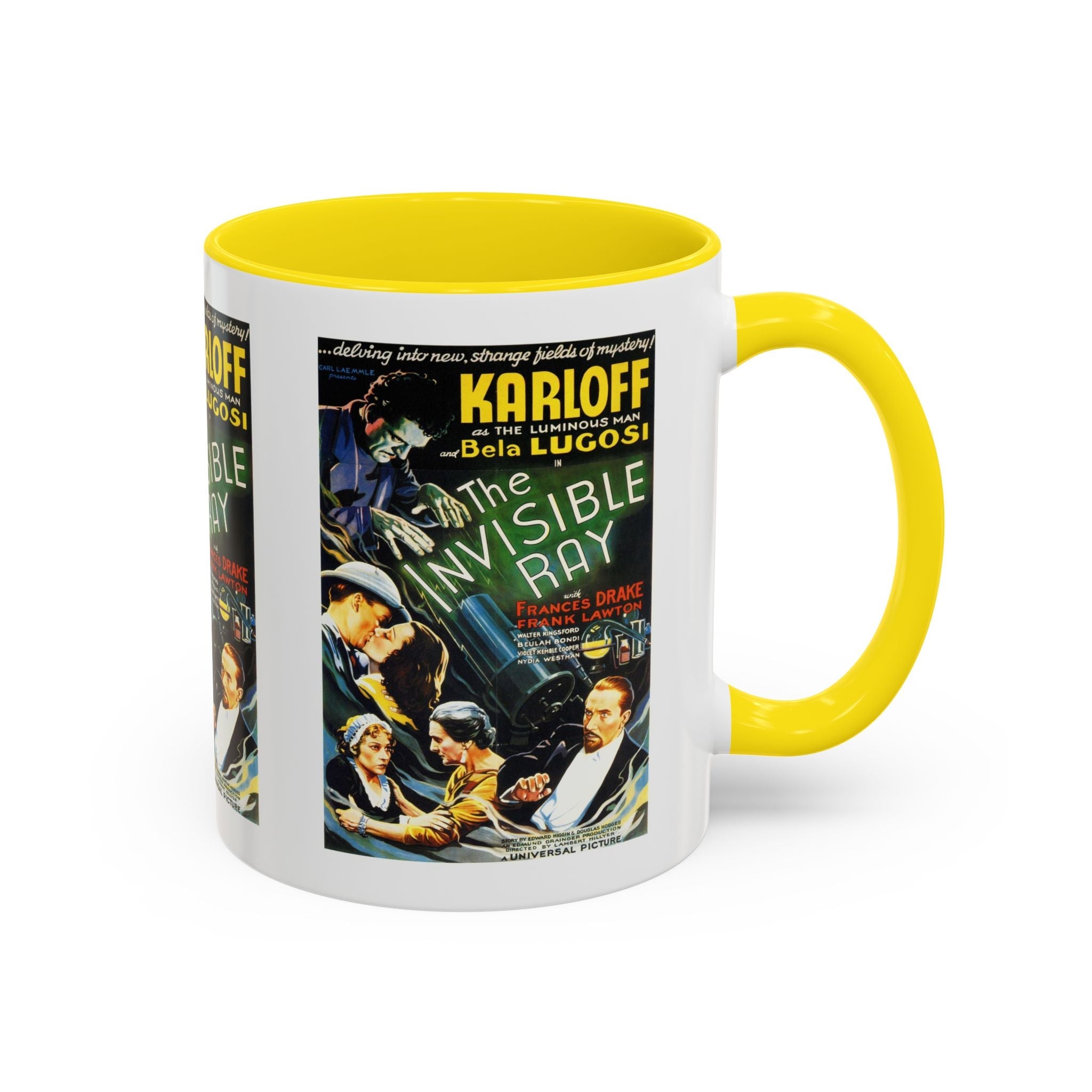 Cult Classic Movie Poster Art Accent Coffee Mug (11, 15oz) - Invisible Ray 1936 - POPvault