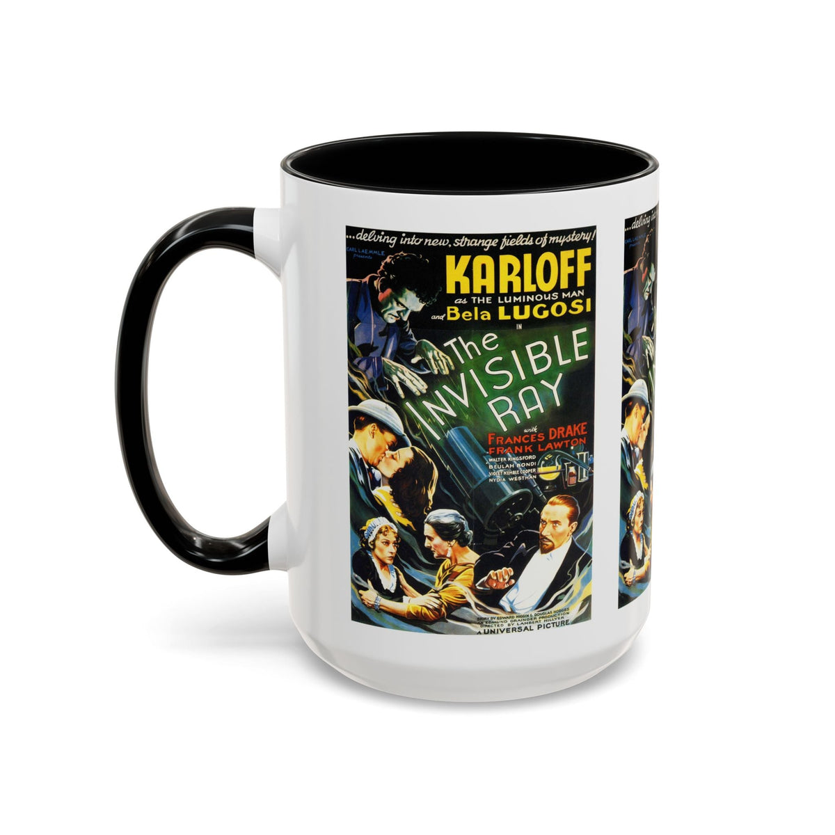 Cult Classic Movie Poster Art Accent Coffee Mug (11, 15oz) - Invisible Ray 1936 - Mug