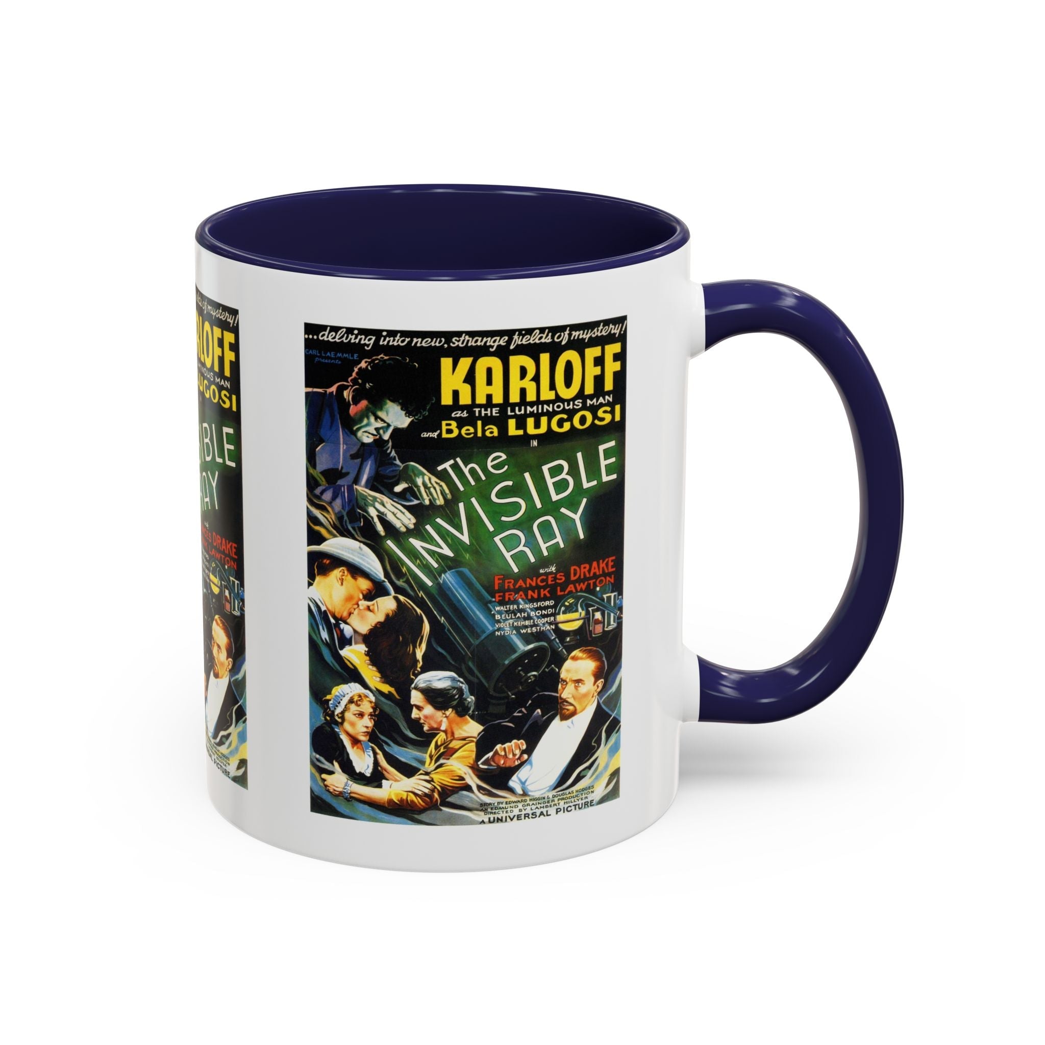 Cult Classic Movie Poster Art Accent Coffee Mug (11, 15oz) - Invisible Ray 1936 - POPvault