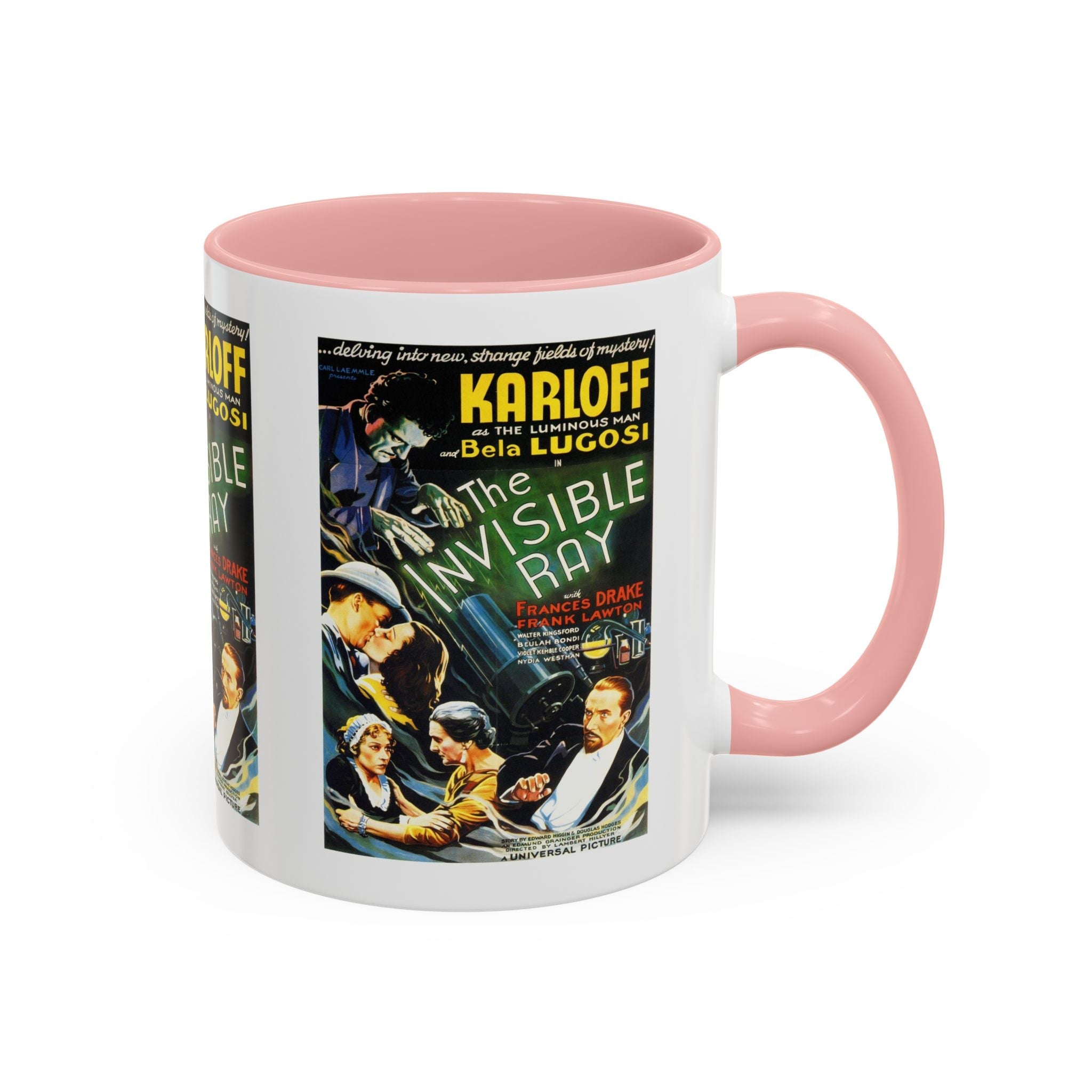 Cult Classic Movie Poster Art Accent Coffee Mug (11, 15oz) - Invisible Ray 1936 - POPvault
