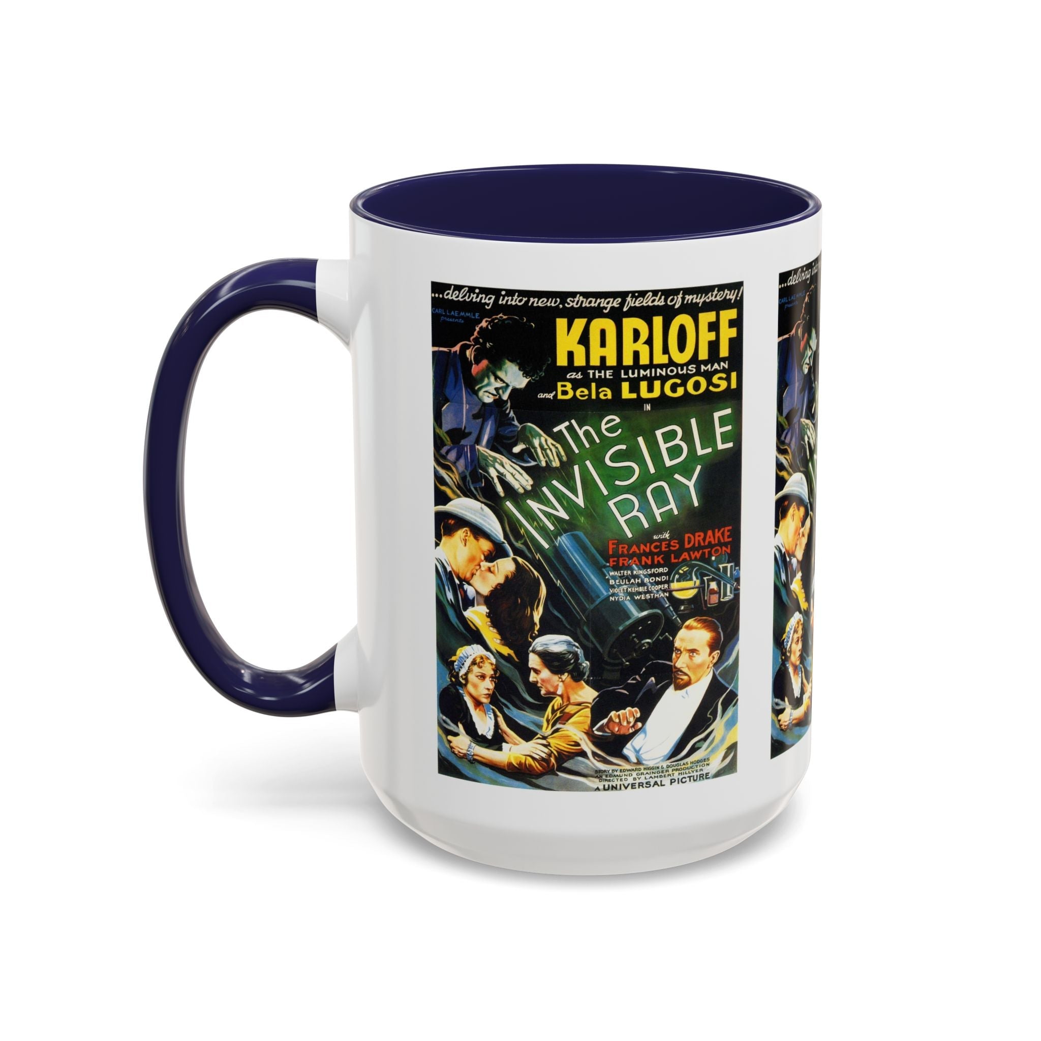 Cult Classic Movie Poster Art Accent Coffee Mug (11, 15oz) - Invisible Ray 1936 - POPvault