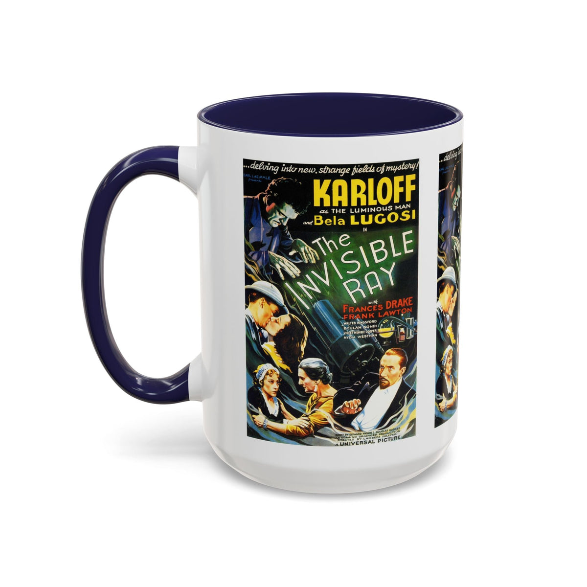 Cult Classic Movie Poster Art Accent Coffee Mug (11, 15oz) - Invisible Ray 1936 - Mug