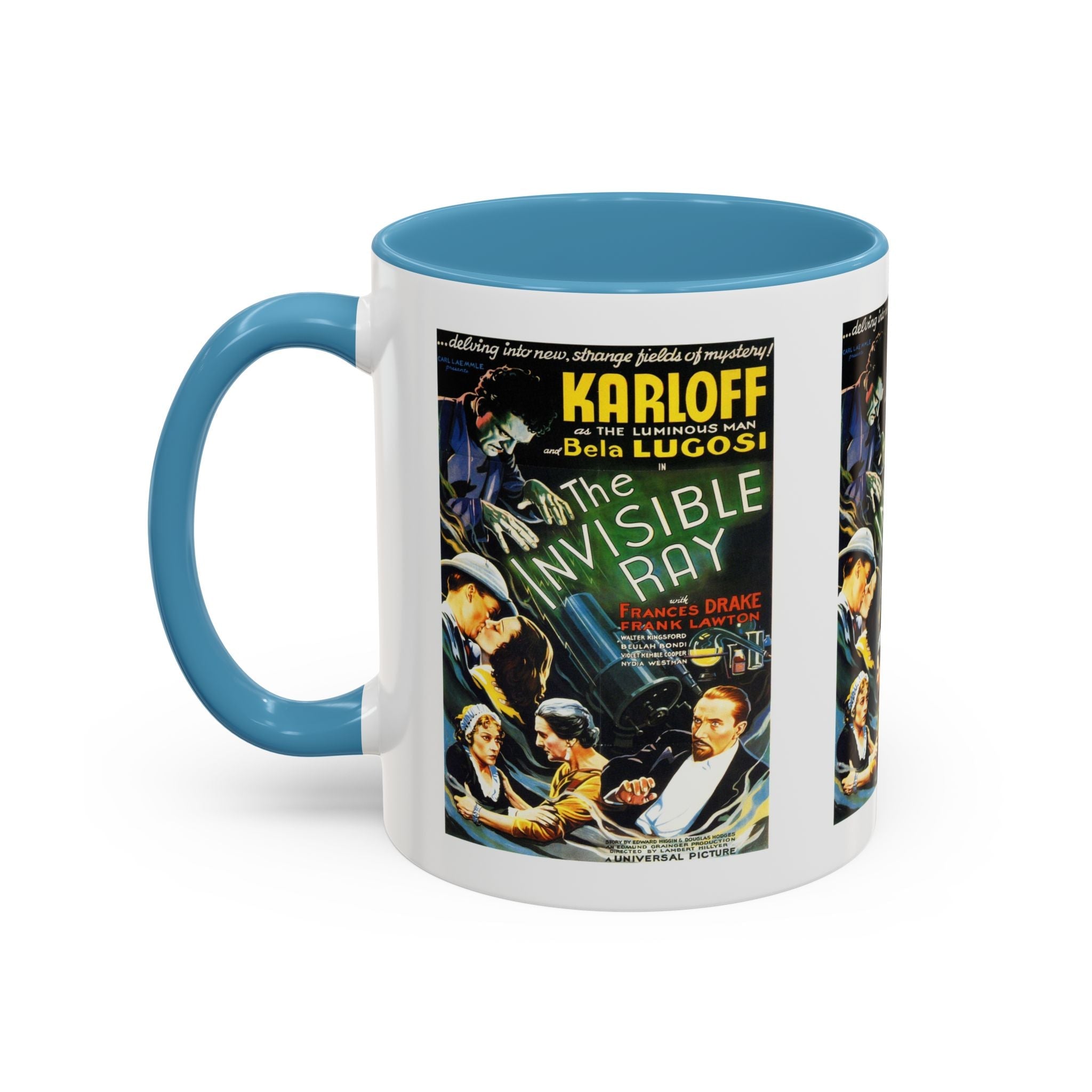 Cult Classic Movie Poster Art Accent Coffee Mug (11, 15oz) - Invisible Ray 1936 - POPvault