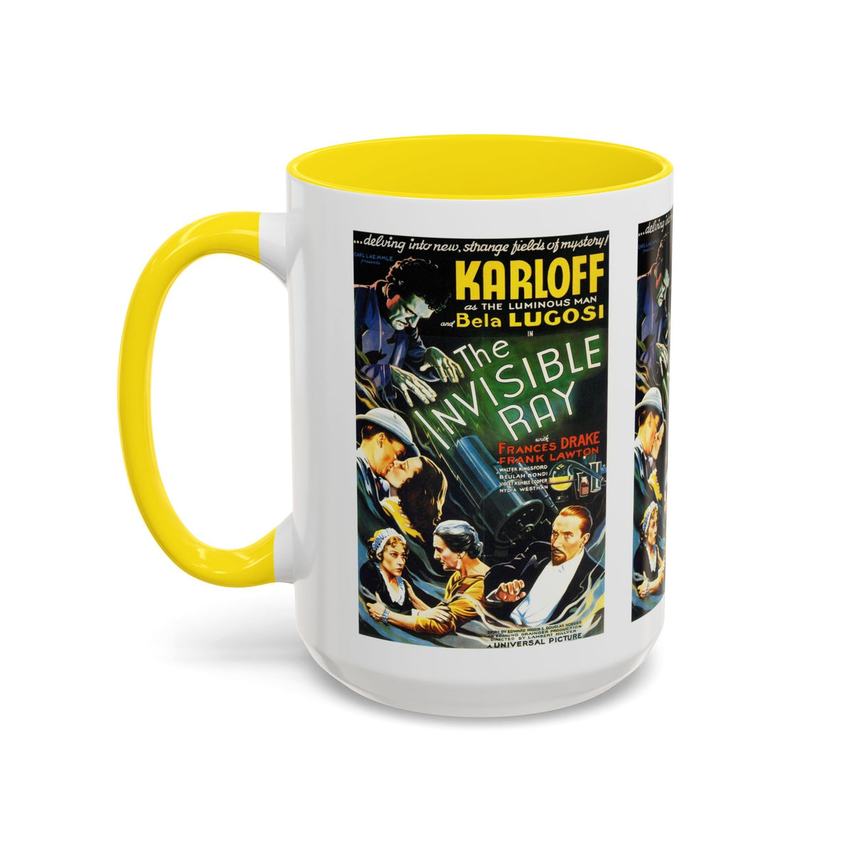 Cult Classic Movie Poster Art Accent Coffee Mug (11, 15oz) - Invisible Ray 1936 - Mug