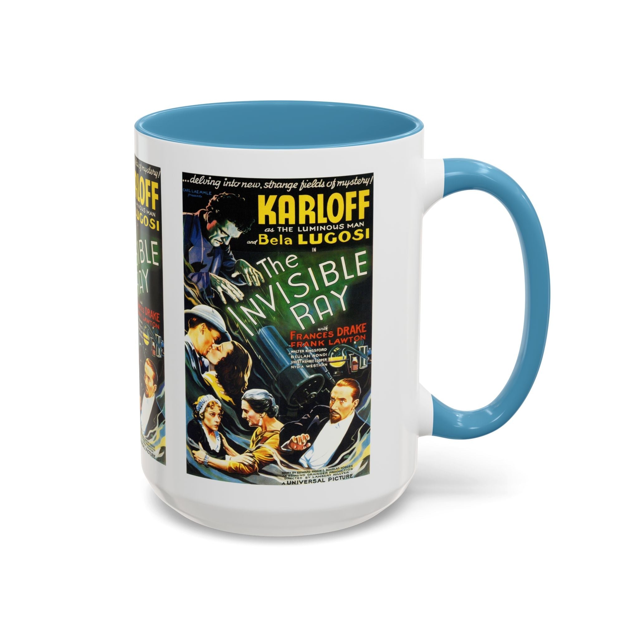 Cult Classic Movie Poster Art Accent Coffee Mug (11, 15oz) - Invisible Ray 1936 - POPvault