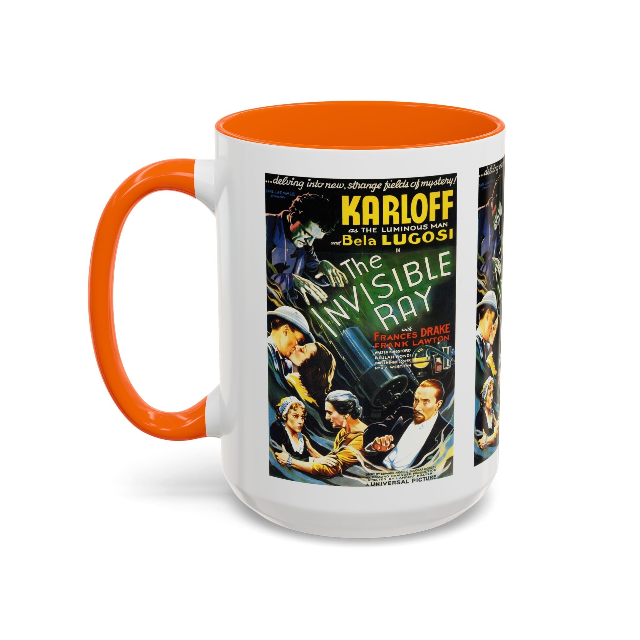 Cult Classic Movie Poster Art Accent Coffee Mug (11, 15oz) - Invisible Ray 1936 - POPvault