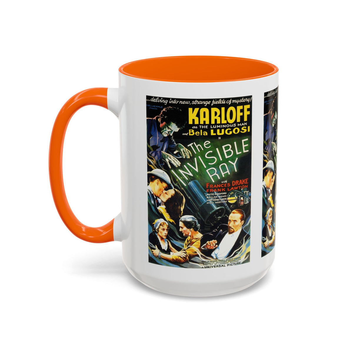 Cult Classic Movie Poster Art Accent Coffee Mug (11, 15oz) - Invisible Ray 1936 - Mug