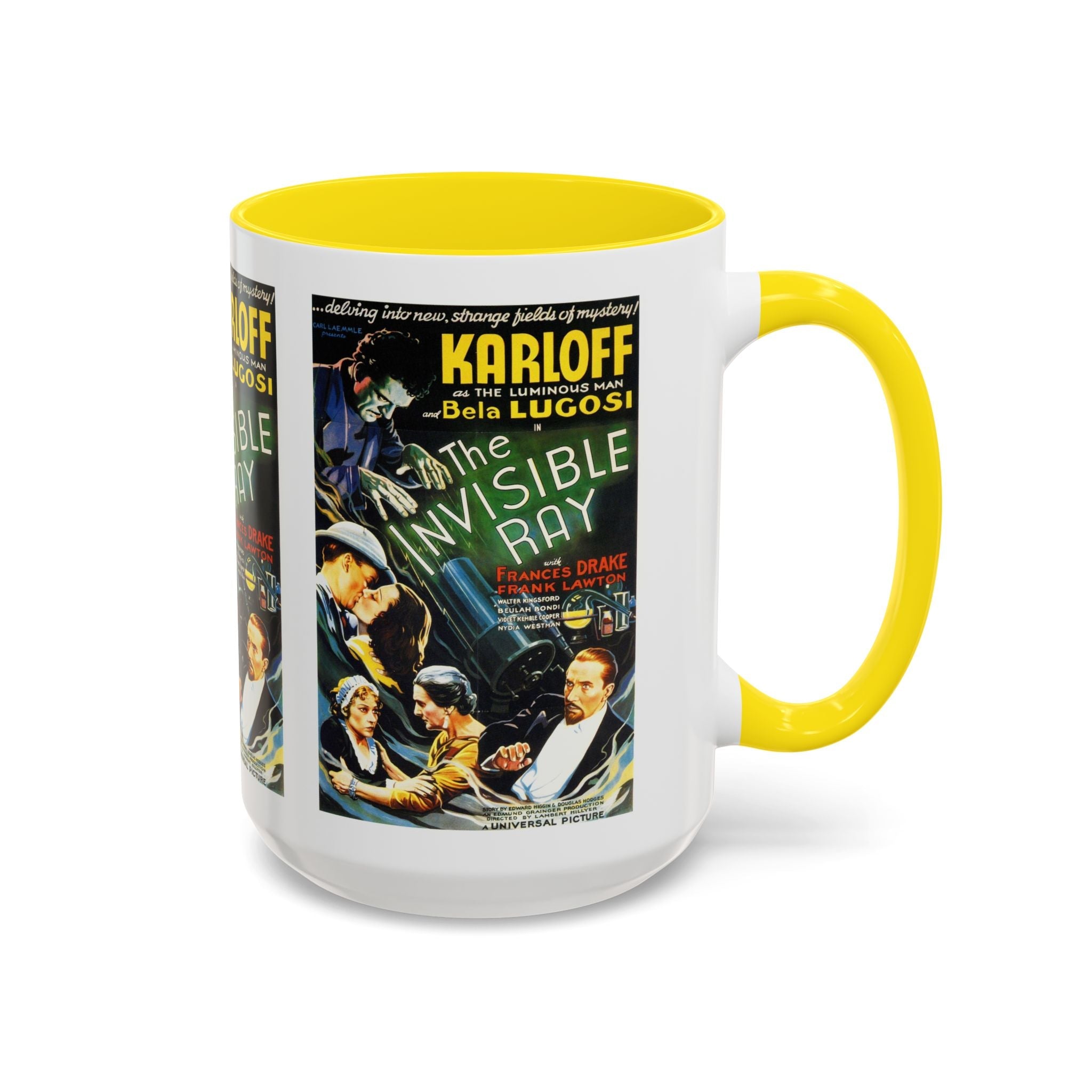Cult Classic Movie Poster Art Accent Coffee Mug (11, 15oz) - Invisible Ray 1936 - POPvault